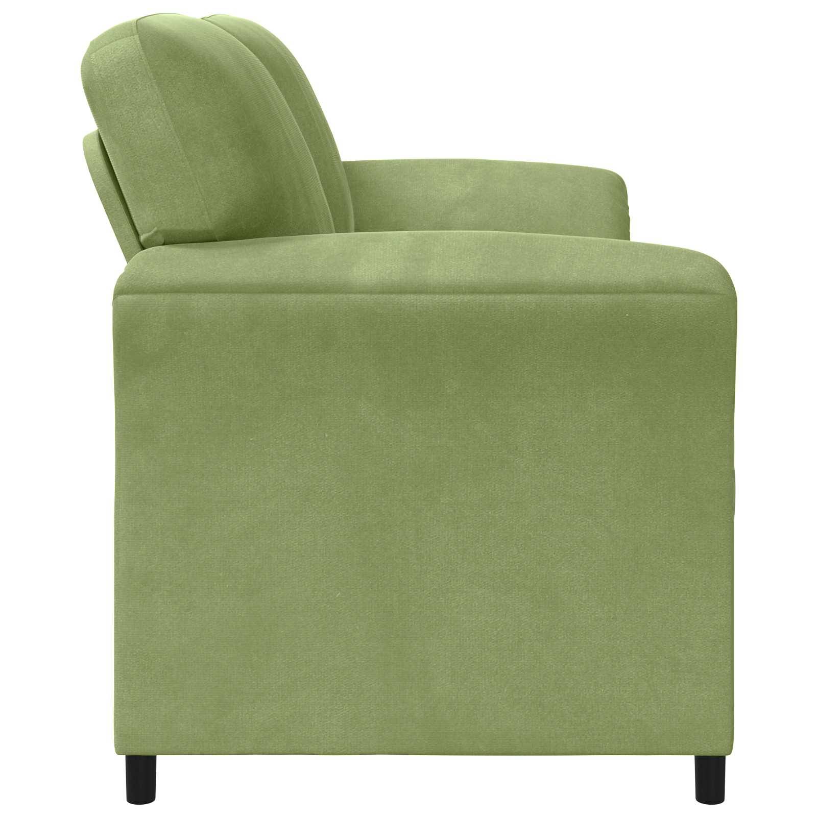 vidaXL 2-Sitzer Sofa Hellgrün 138 x 83 x 95 cm Samt