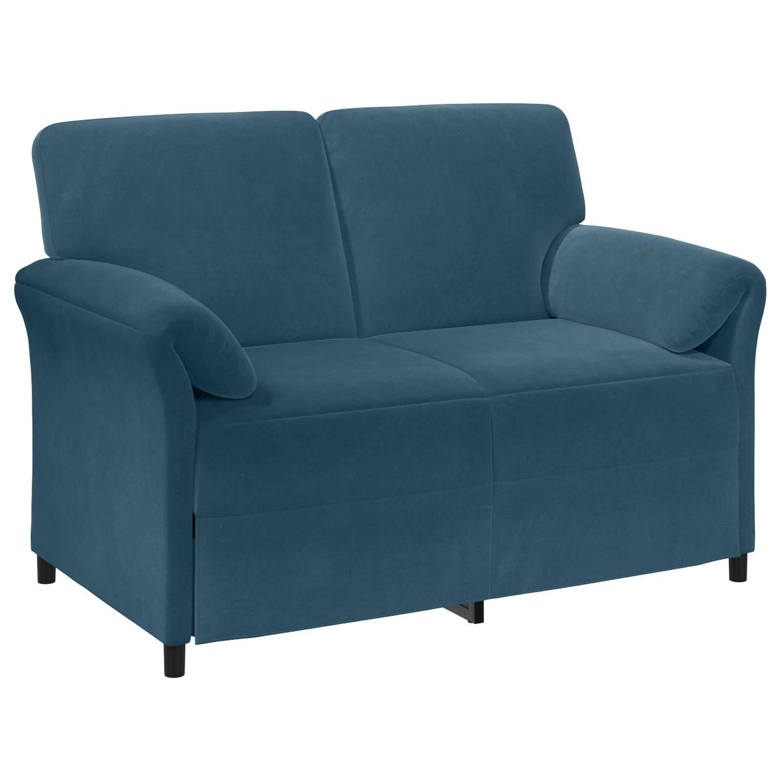 vidaXL 2-Sitzer Sofa Blau 138 x 83 x 95 cm Samt