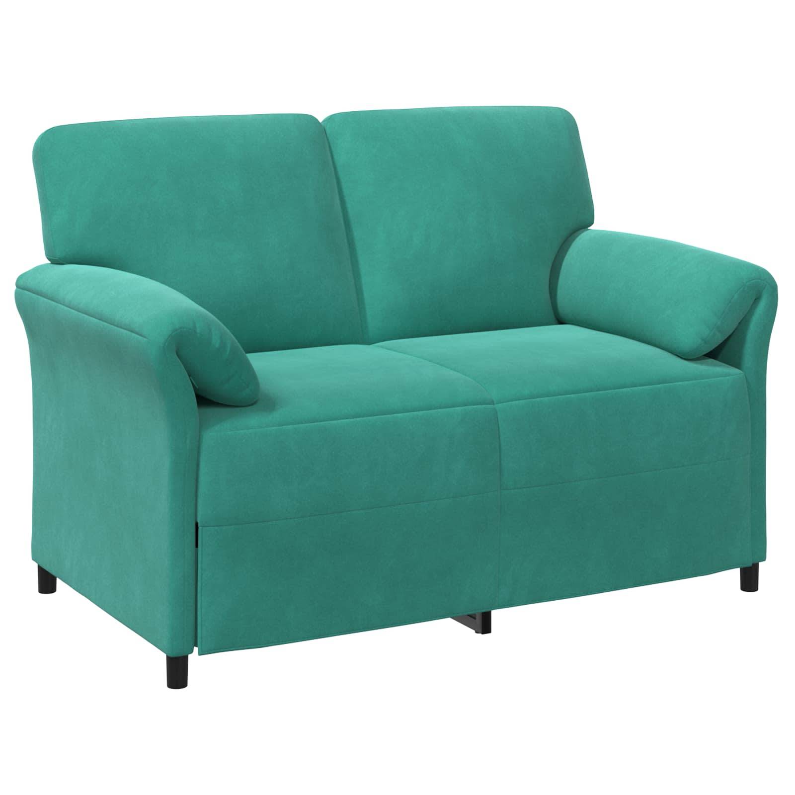vidaXL Sofa Set 2 stk. Türkis Samt