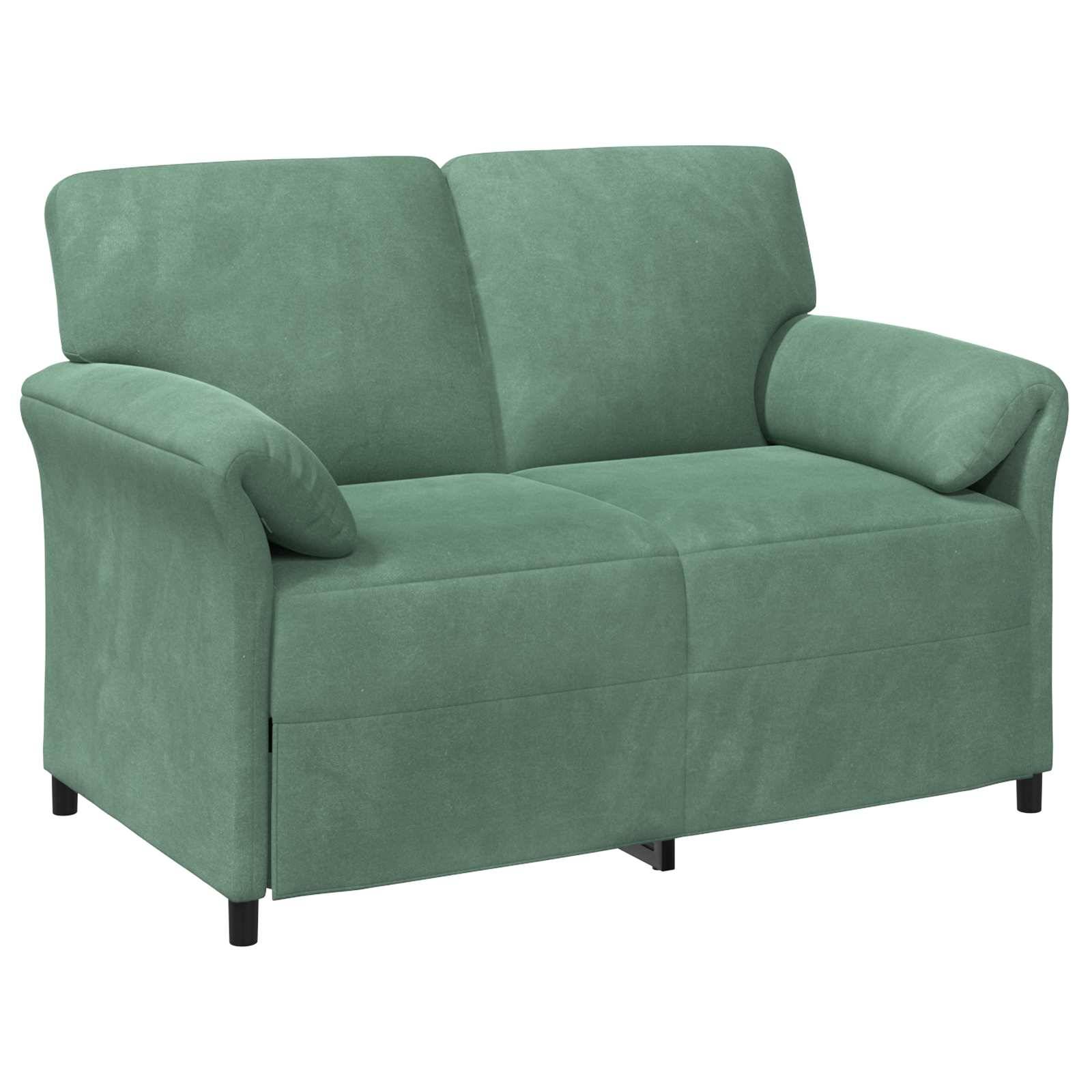 vidaXL 2-Sitzer Sofa Meergrün 138 x 83 x 95 cm Samt