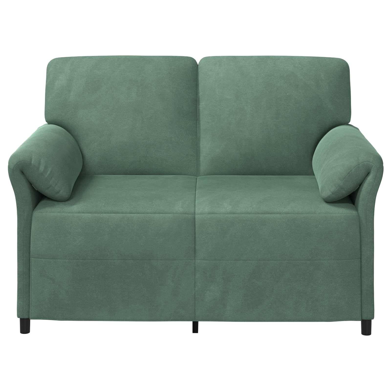vidaXL 2-Sitzer Sofa Meergrün 138 x 83 x 95 cm Samt