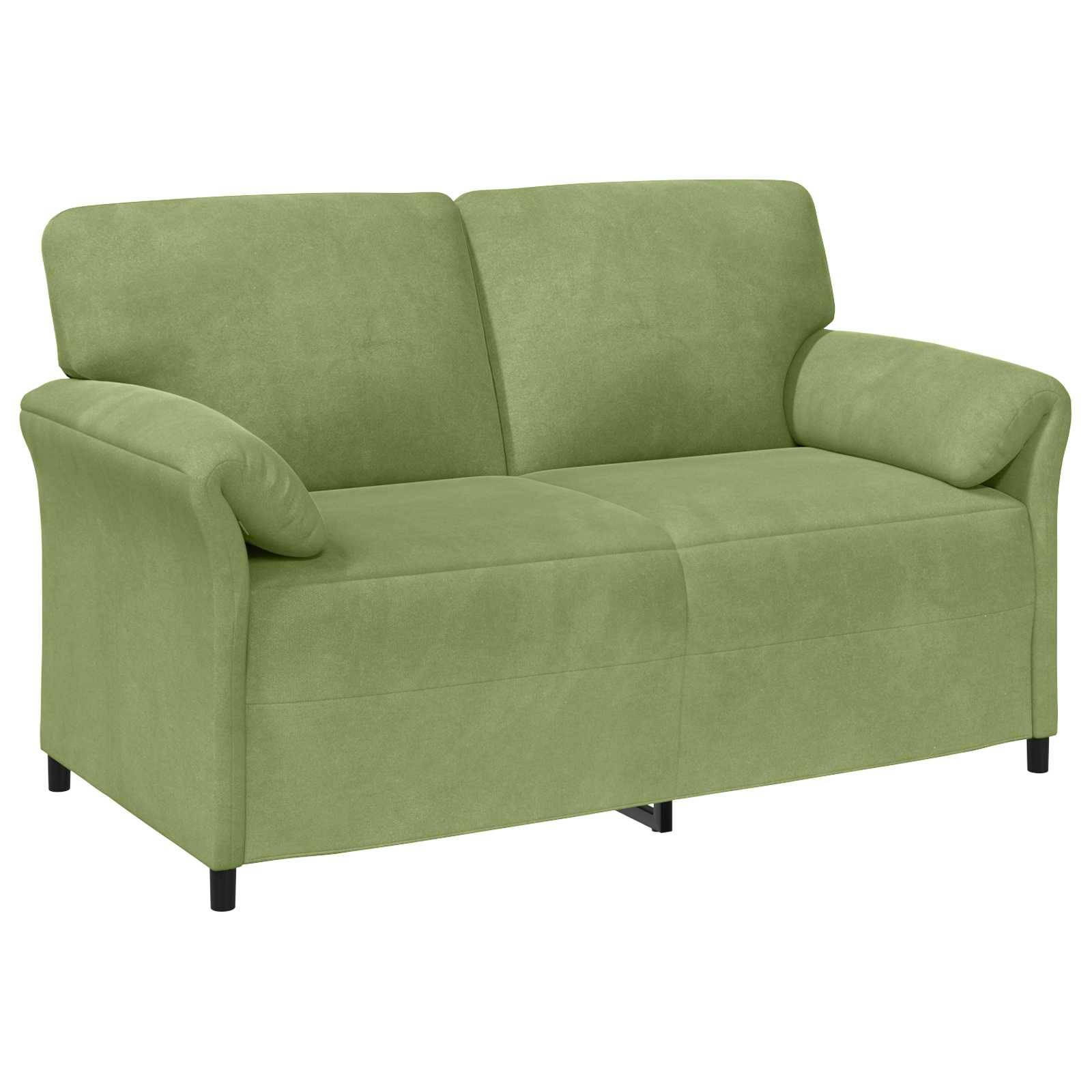 vidaXL 2-Sitzer Sofa Hellgrün 158 x 83 x 95 cm Samt