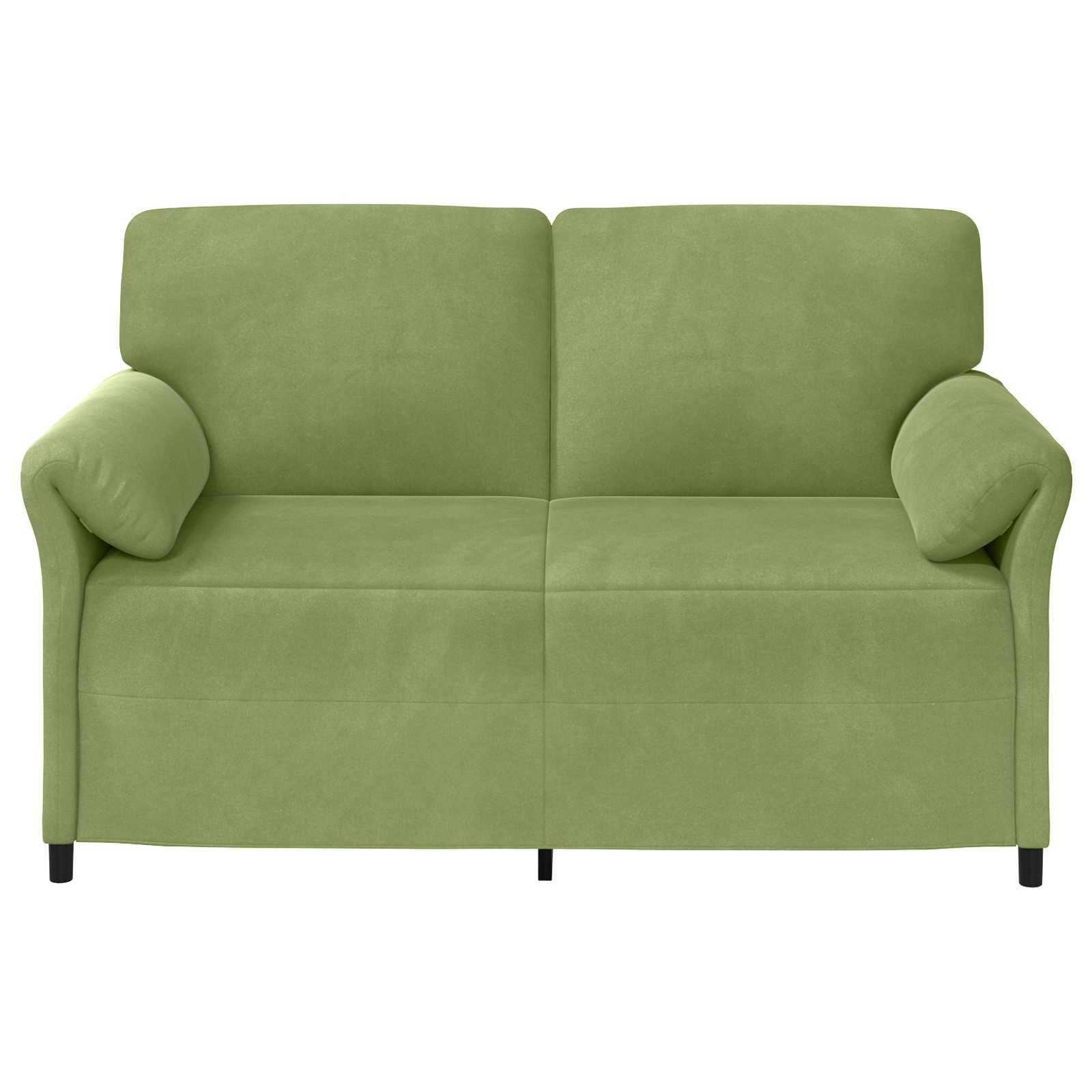 vidaXL 2-Sitzer Sofa Hellgrün 158 x 83 x 95 cm Samt
