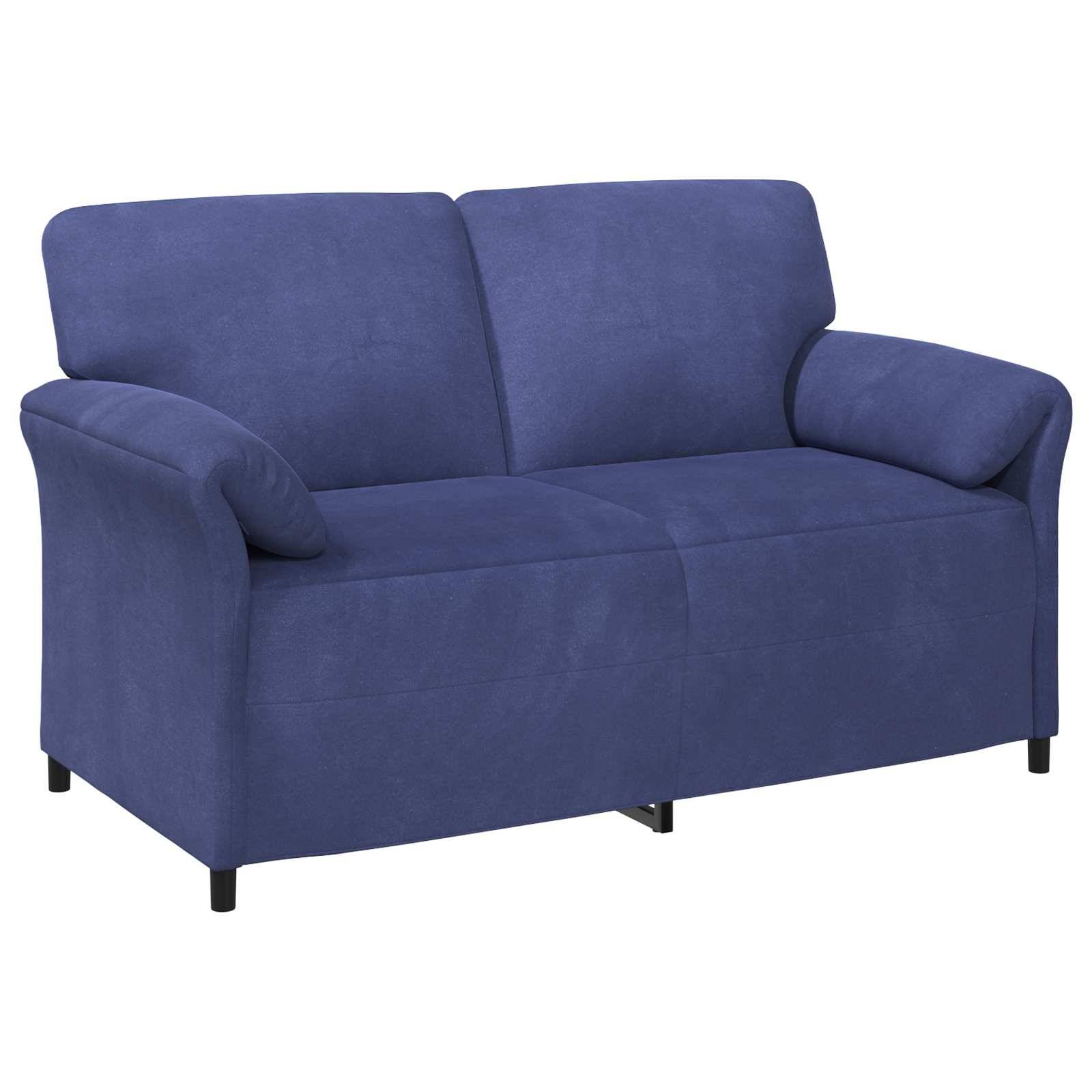 vidaXL Sofa Set 2 stk. Polizeiblau Samt