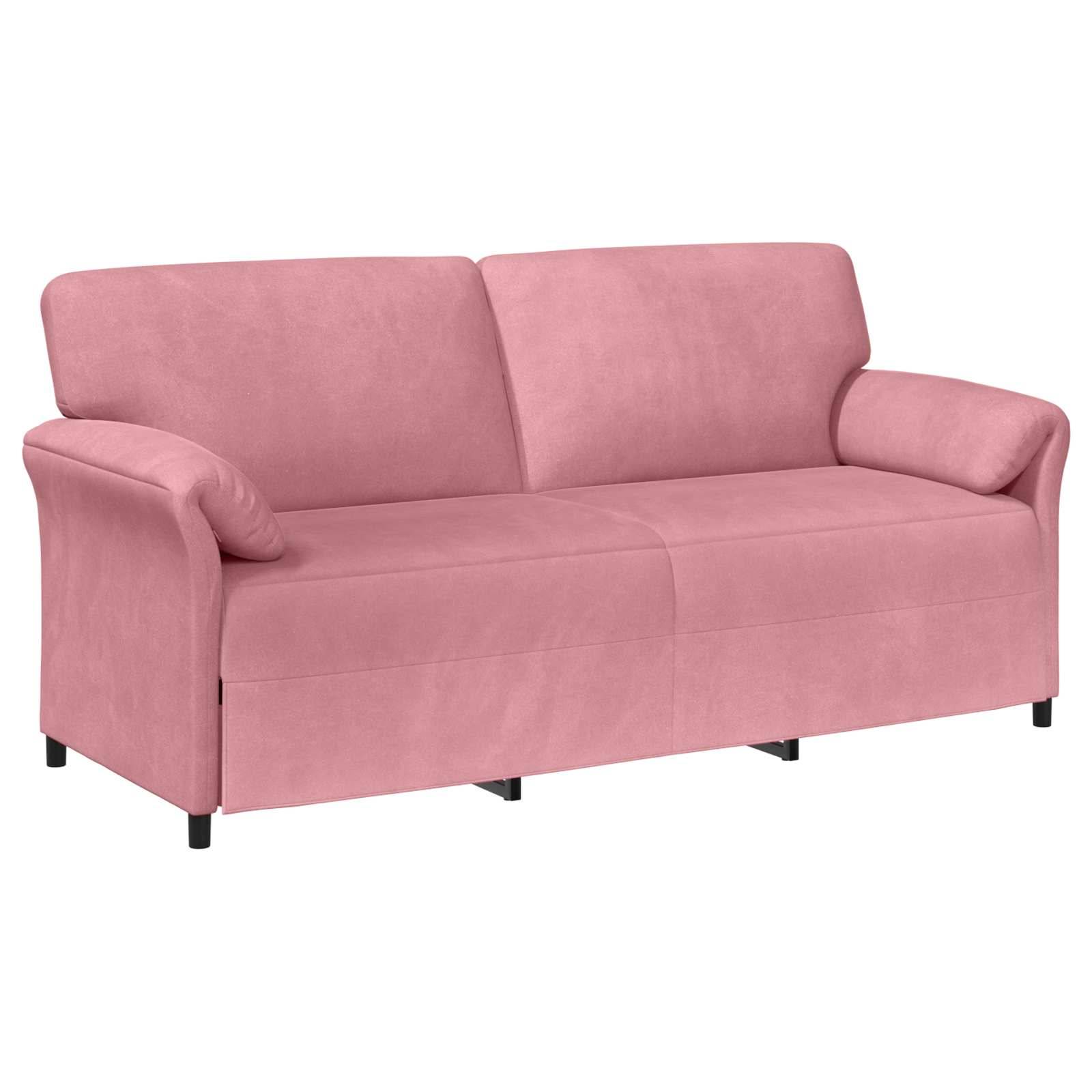 vidaXL Sofa Set 2 stk. Rosa Samt