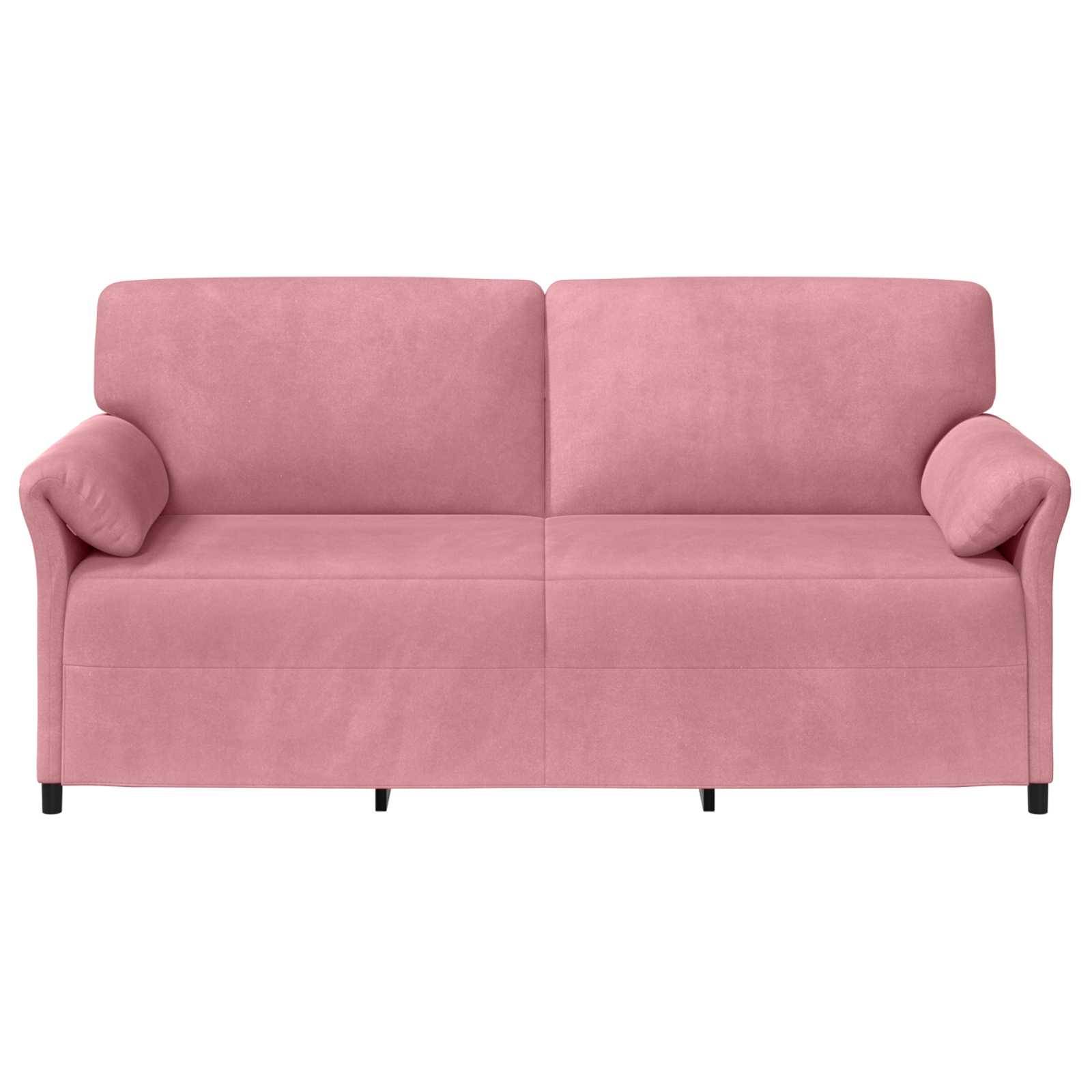 vidaXL 3-Sitzer-Sofa Rosa 198 x 83 x 95 cm Samt