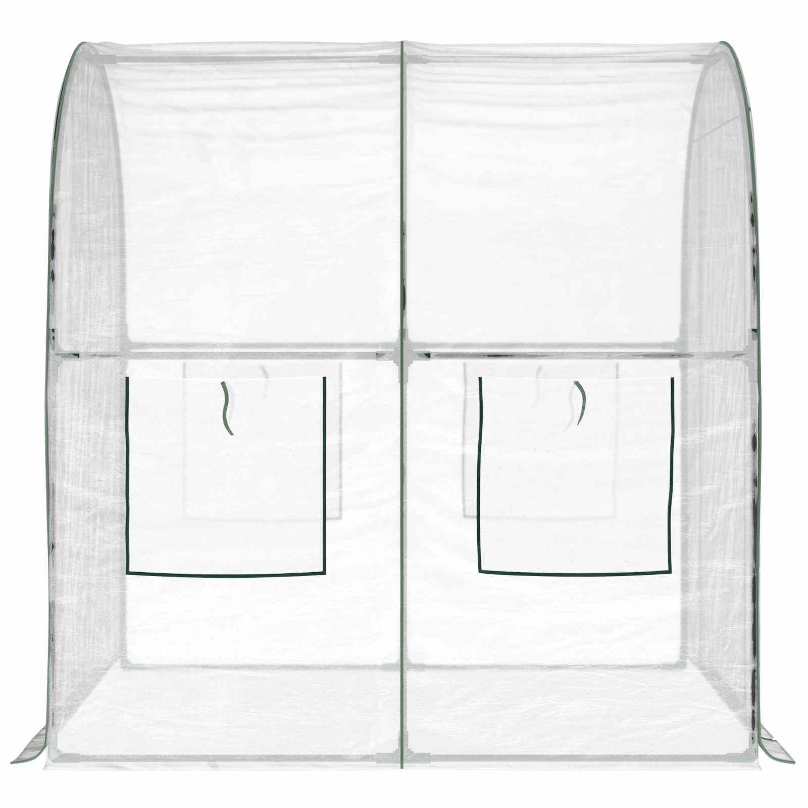 vidaXL Gewächshaus mit Rahmen Transparent 160 x 200 x 192,5 cm PVC