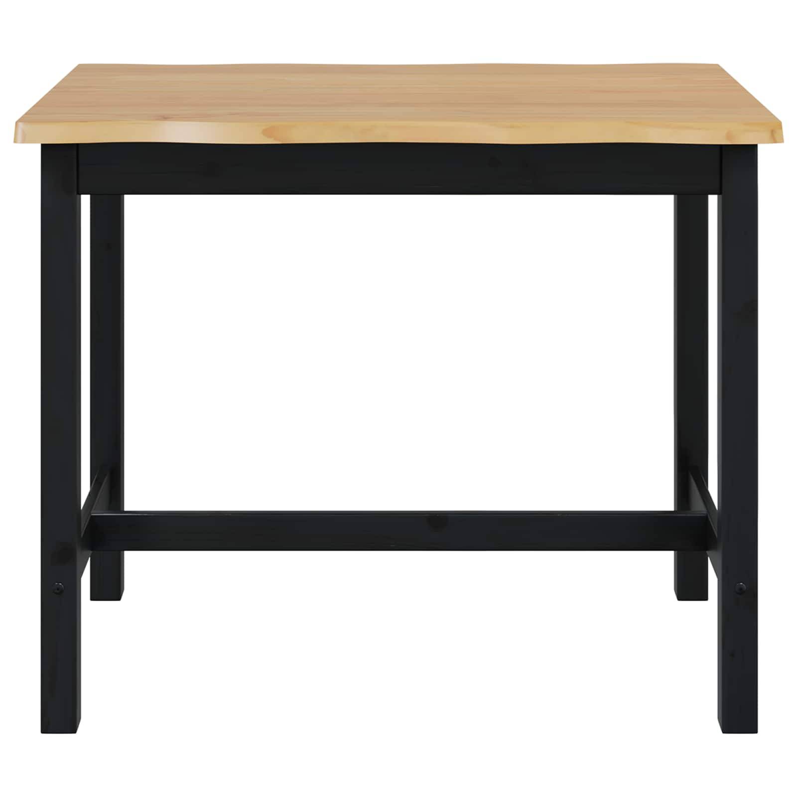 VidaXL Hohe Bar-Tisch EKAI Schwarz 112 x 70 x 91 cm