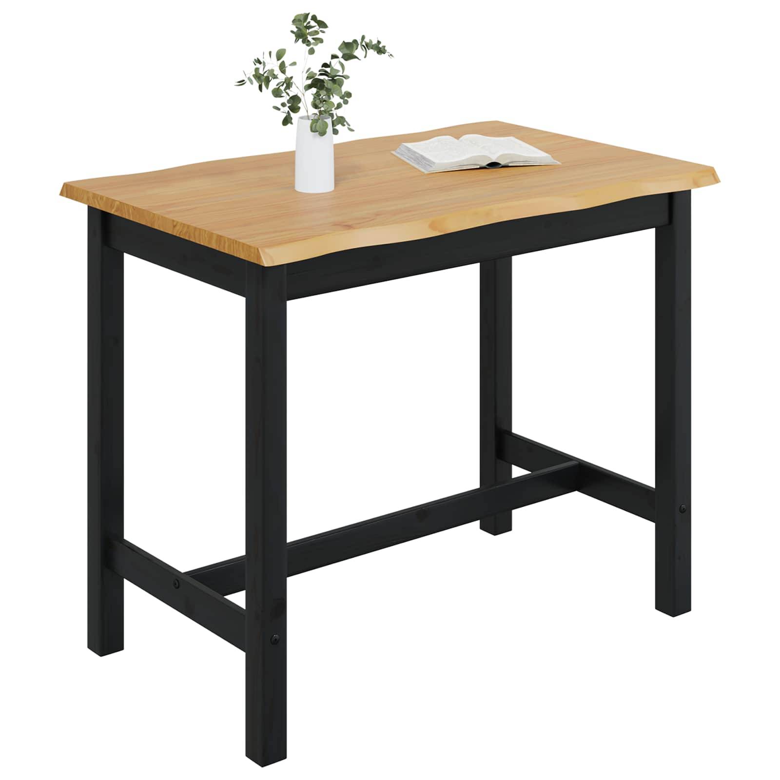 VidaXL Hohe Bar-Tisch EKAI Schwarz 112 x 70 x 91 cm