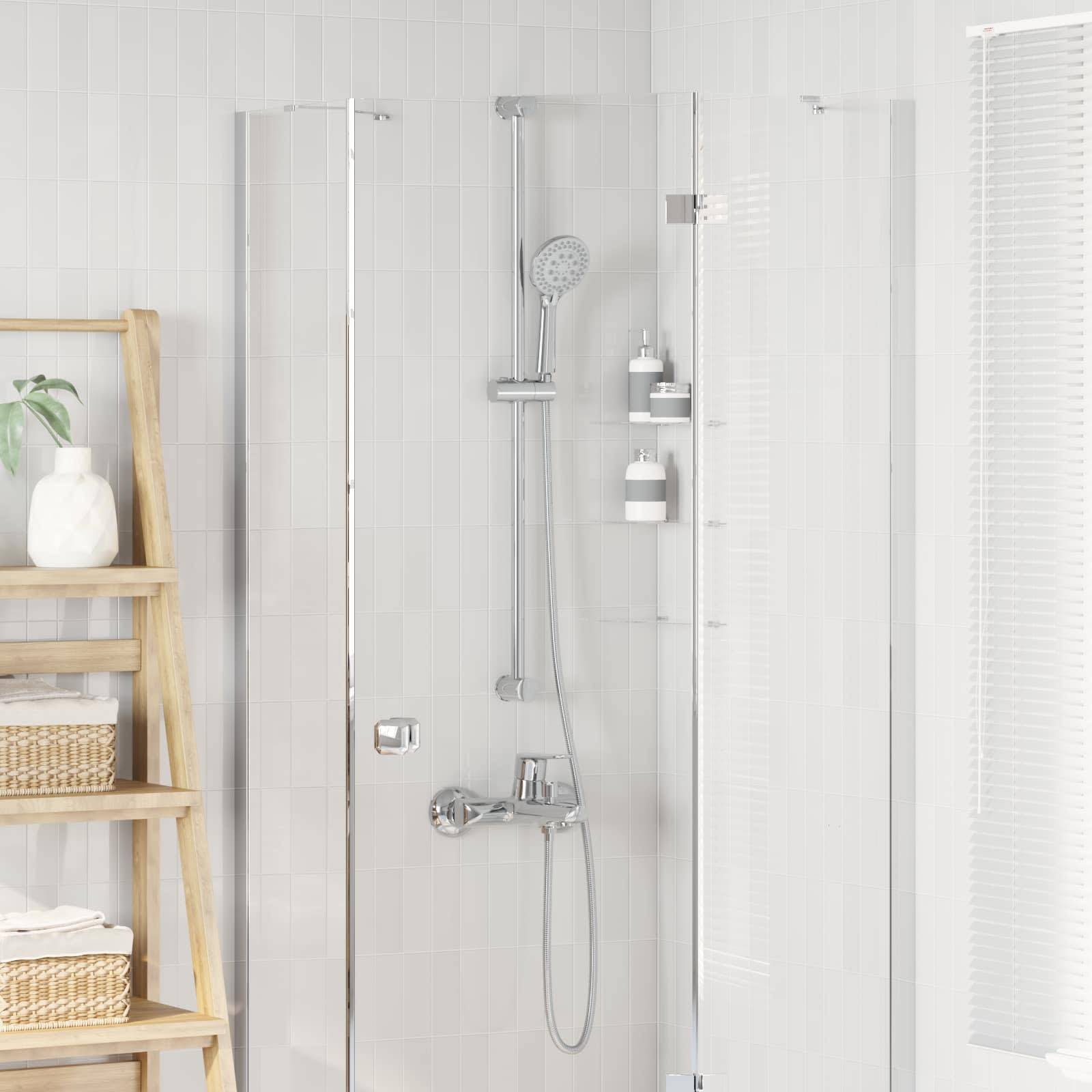 vidaXL Duschkopfset Chrom 150 cm Edelstahl