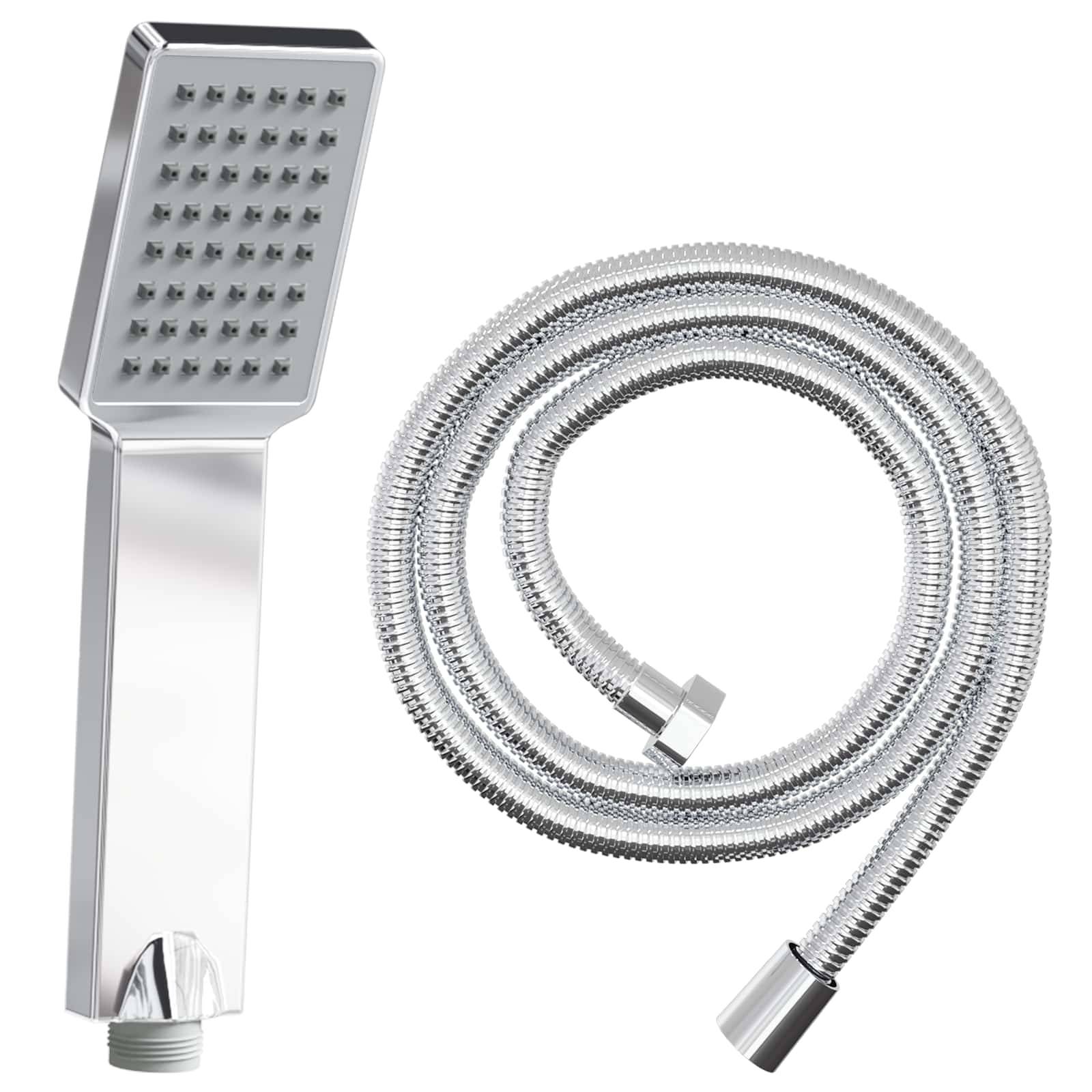 vidaXL Duschkopfset Chrom 150 cm Edelstahl