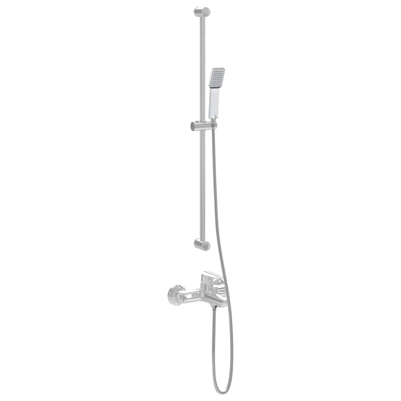 vidaXL Duschkopfset Chrom 150 cm Edelstahl