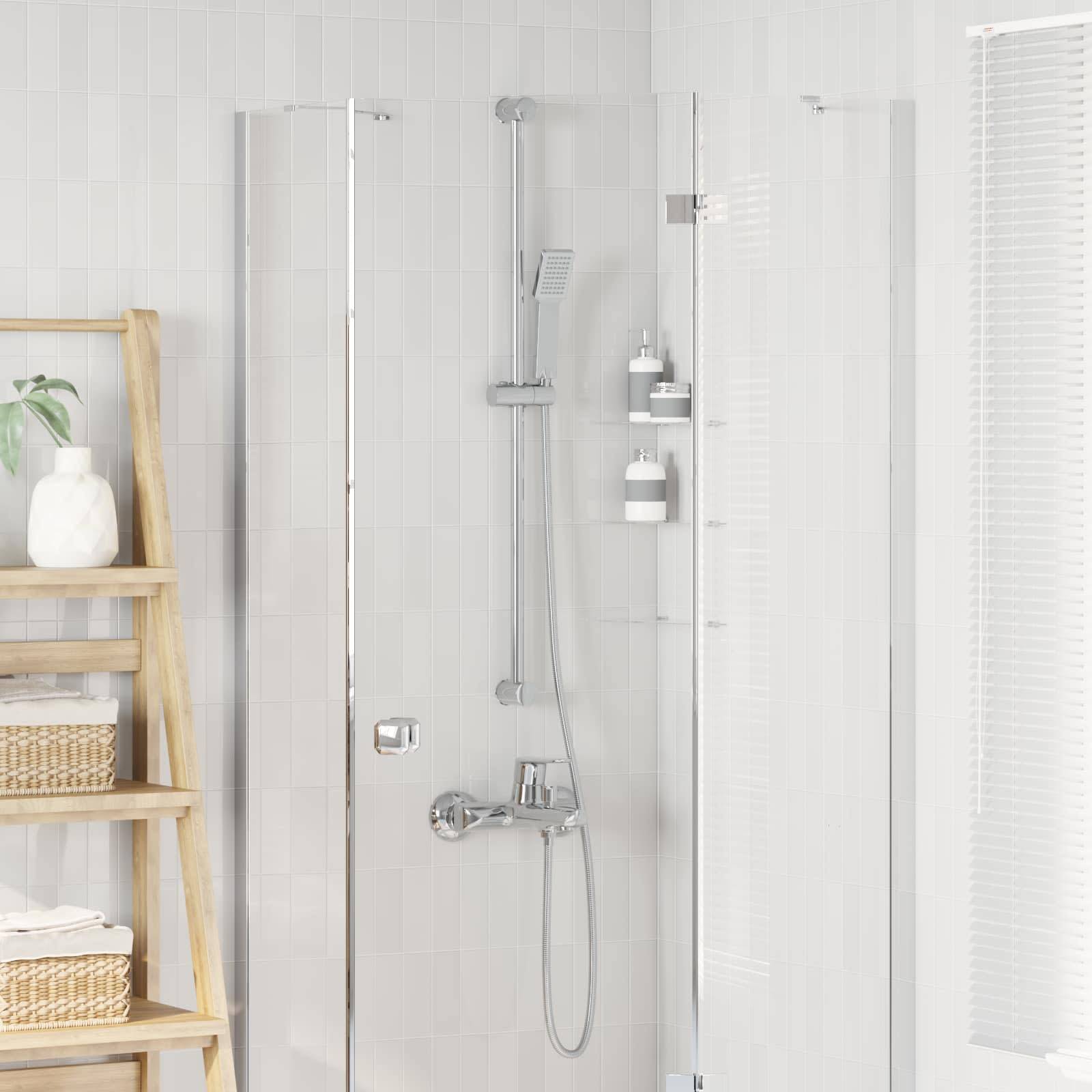 vidaXL Duschkopfset Chrom 150 cm Edelstahl
