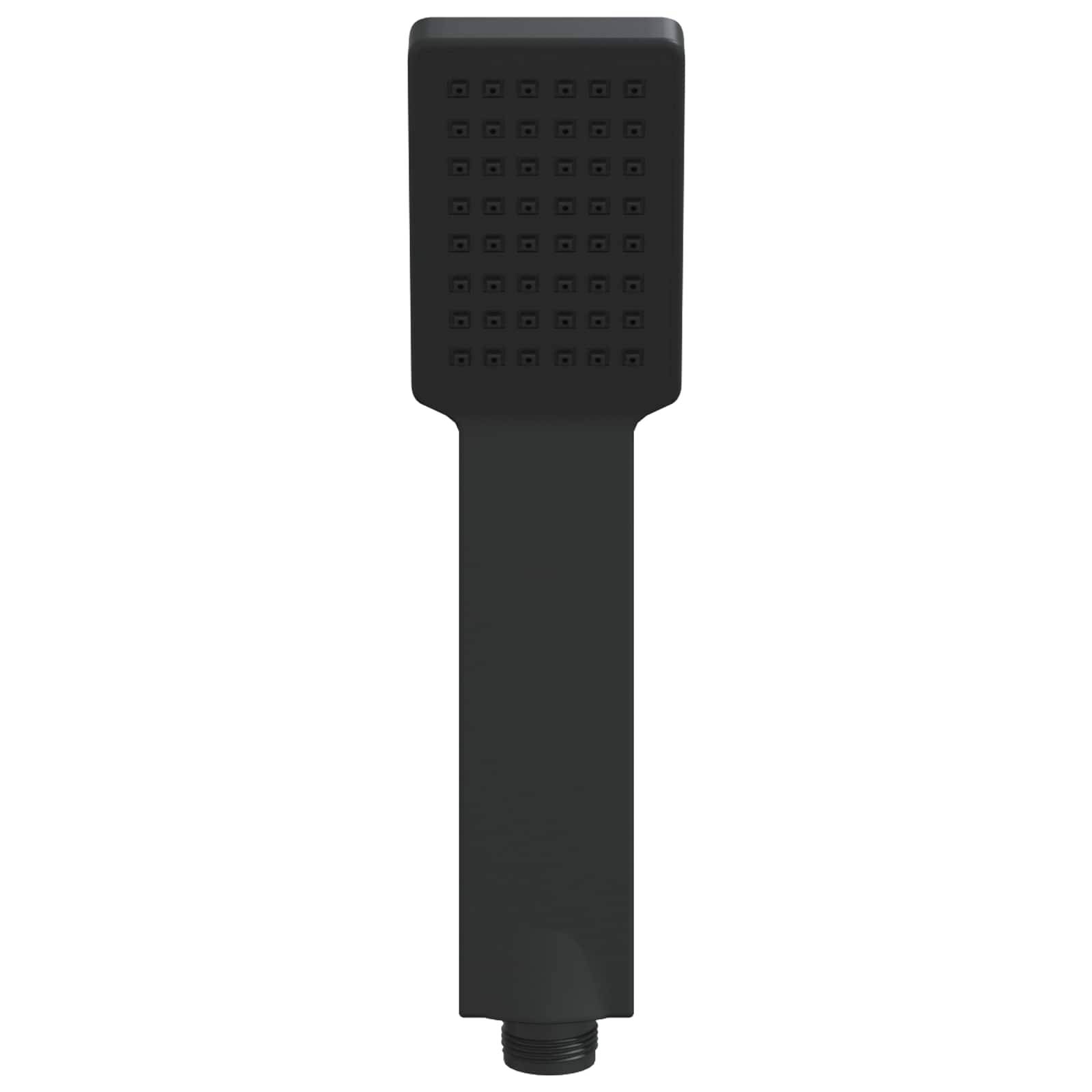 vidaXL Duschkopfset Schwarz 150 cm Edelstahl