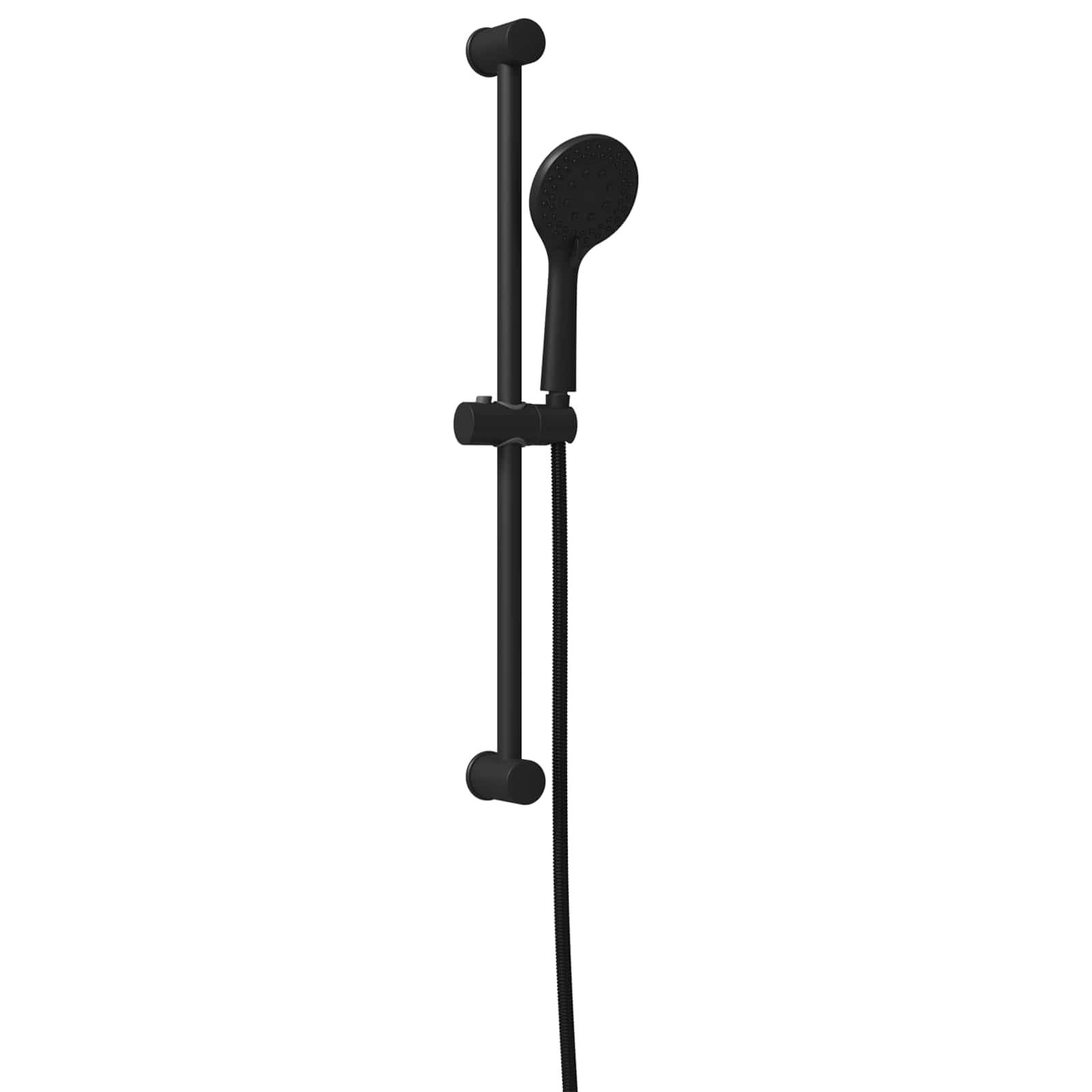 vidaXL Duschsystem-Set Schwarz 71 cm Edelstahl
