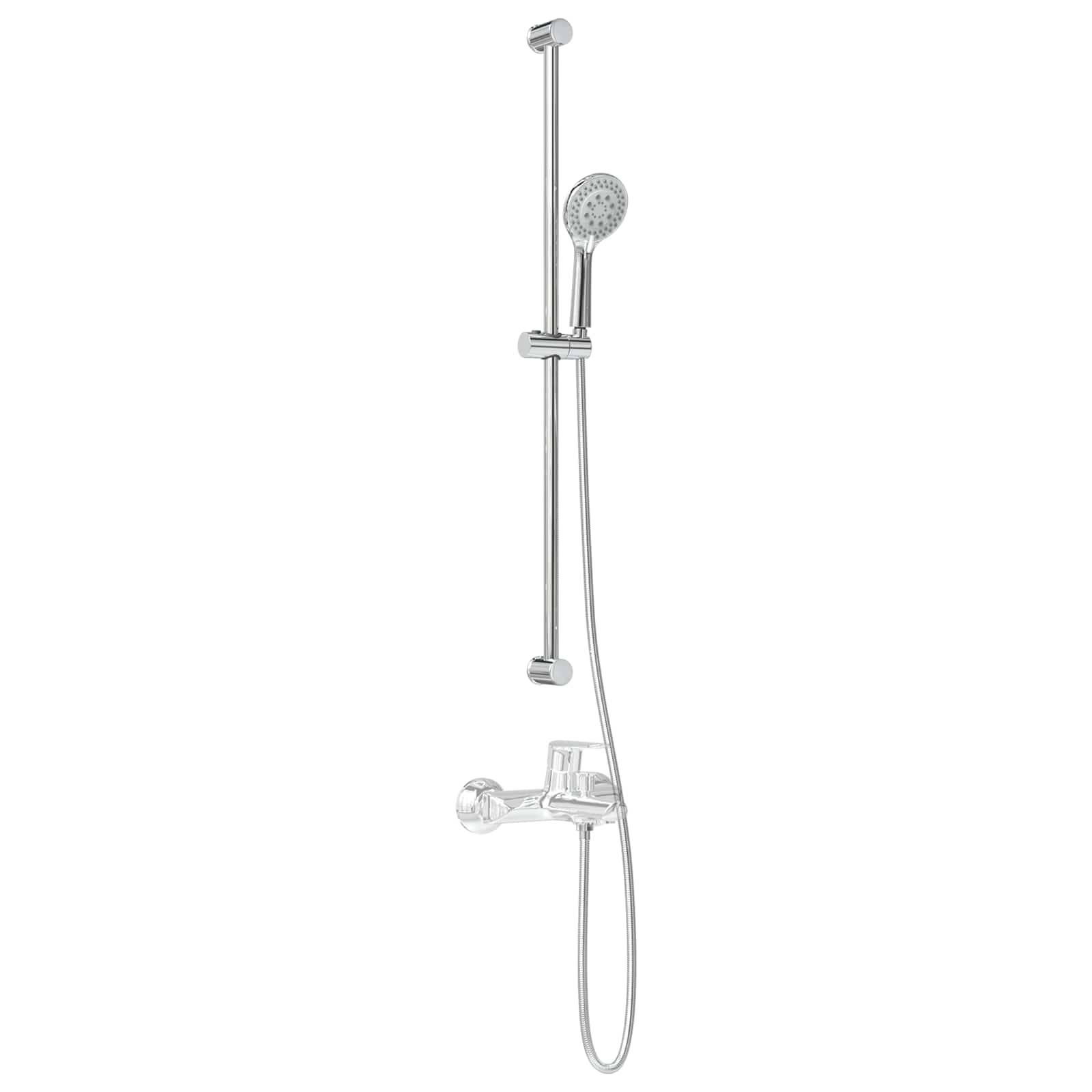 vidaXL Duschsystem-Set Chrom 101 cm Edelstahl