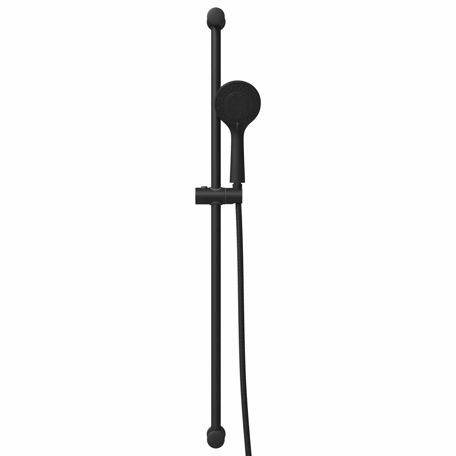 vidaXL Duschsystem-Set Schwarz 101 cm Edelstahl