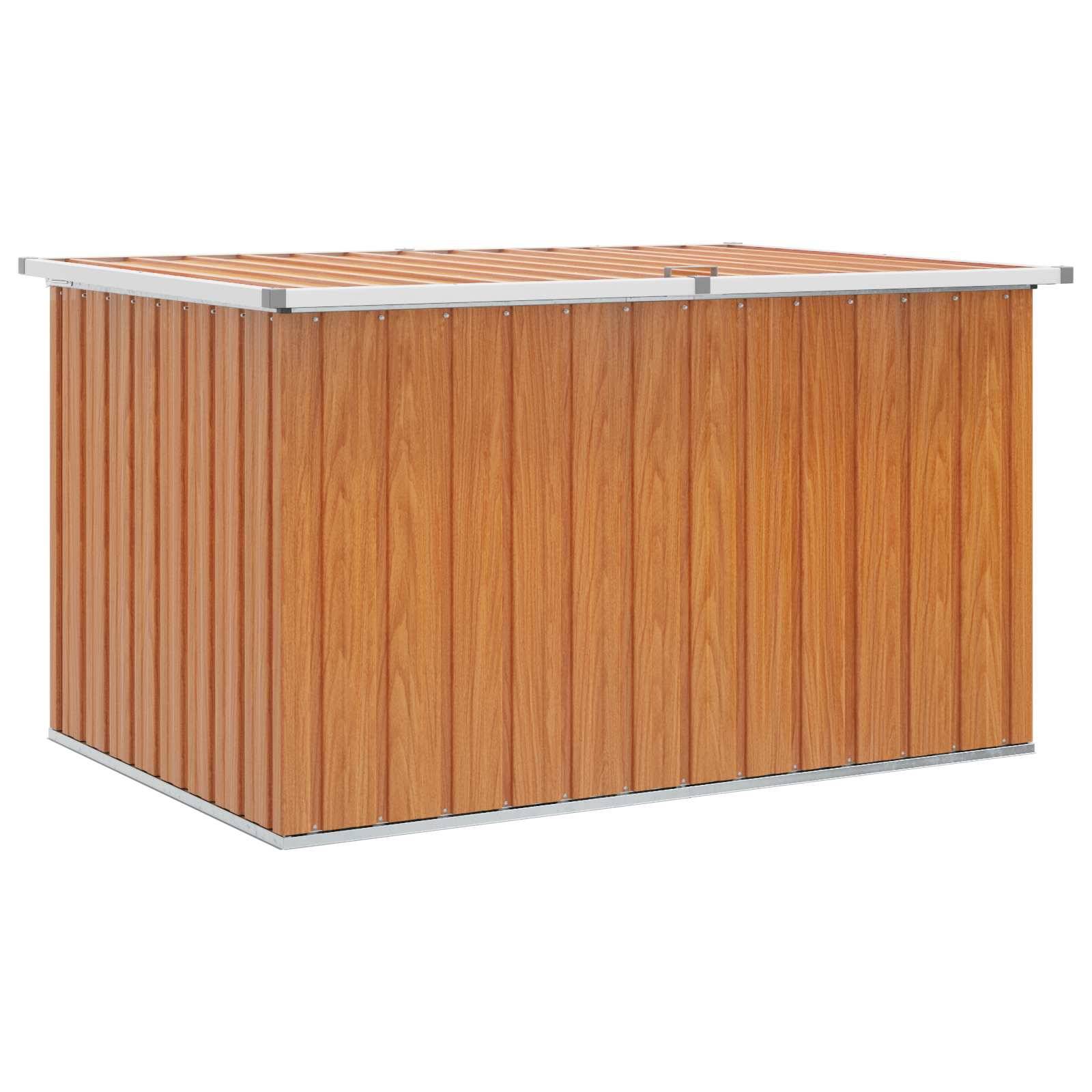 vidaXL Außenlagerbox Holz 150 x 101 x 91 cm Verzinkter Stahl