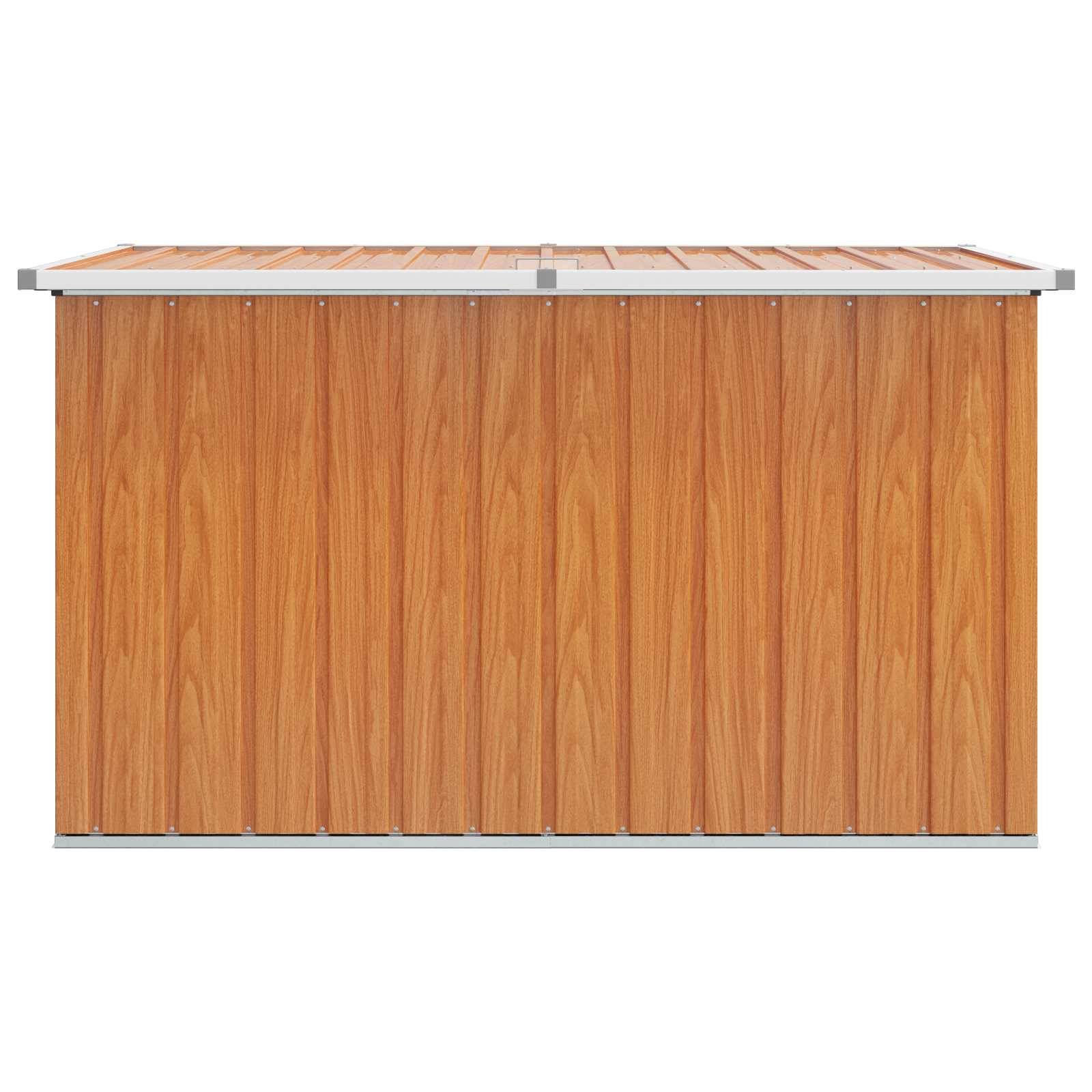 vidaXL Außenlagerbox Holz 150 x 101 x 91 cm Verzinkter Stahl