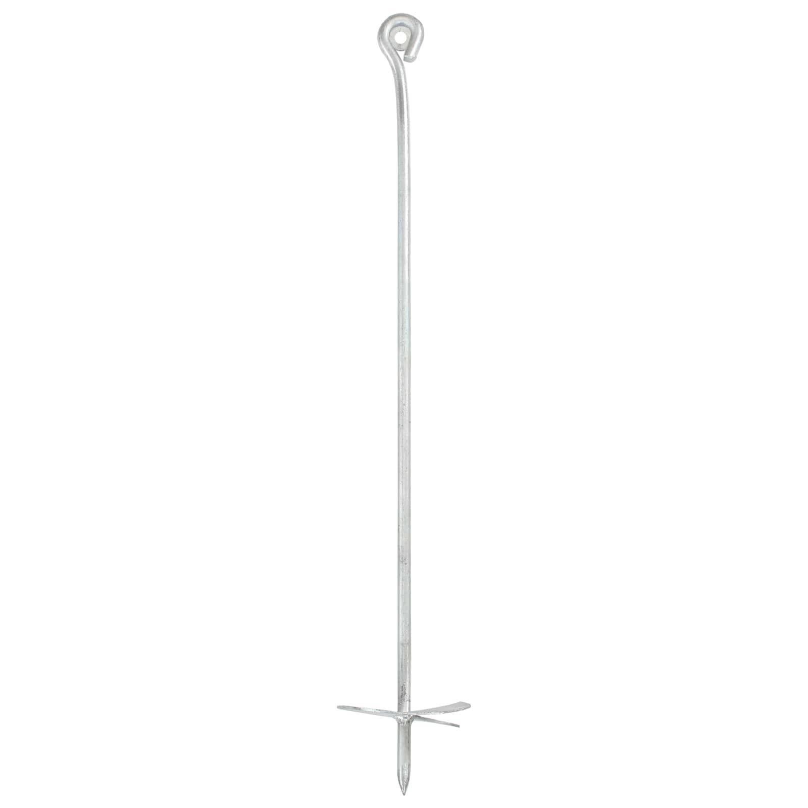 vidaXL Erdanker 6 pcs Silber Ø10 x 60 cm Galvanisiertes Metall