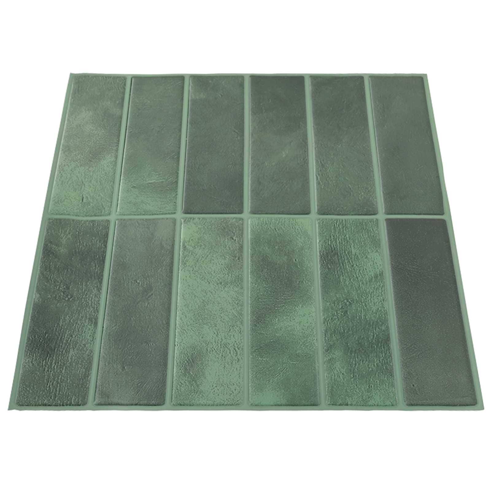 vidaXL Rechteckige Fliese 10 pcs Dunkelgrün 29 x 23 x 0,08 cm