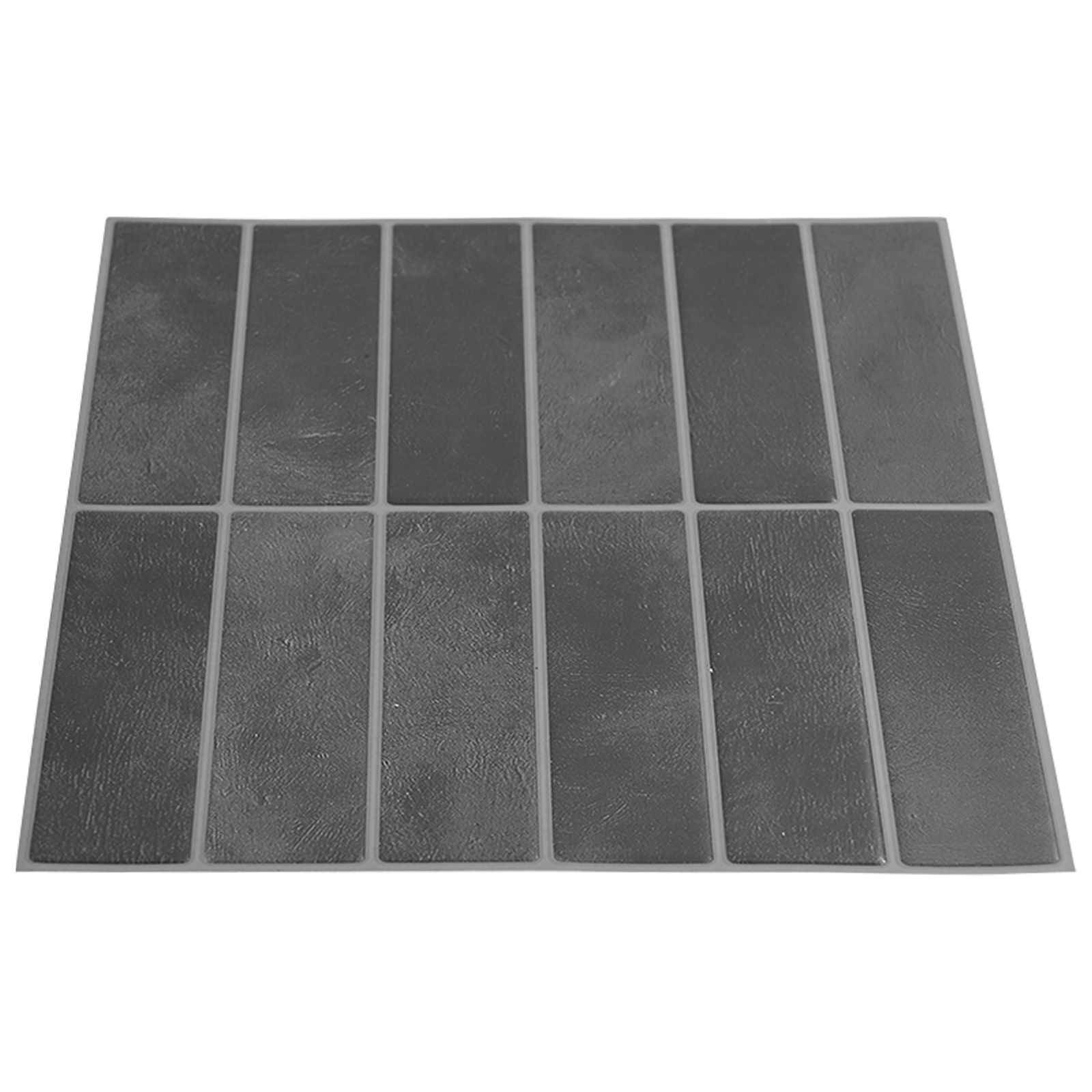 vidaXL Rechteckige Fliese 10 pcs Grau 29 x 23 x 0,08 cm
