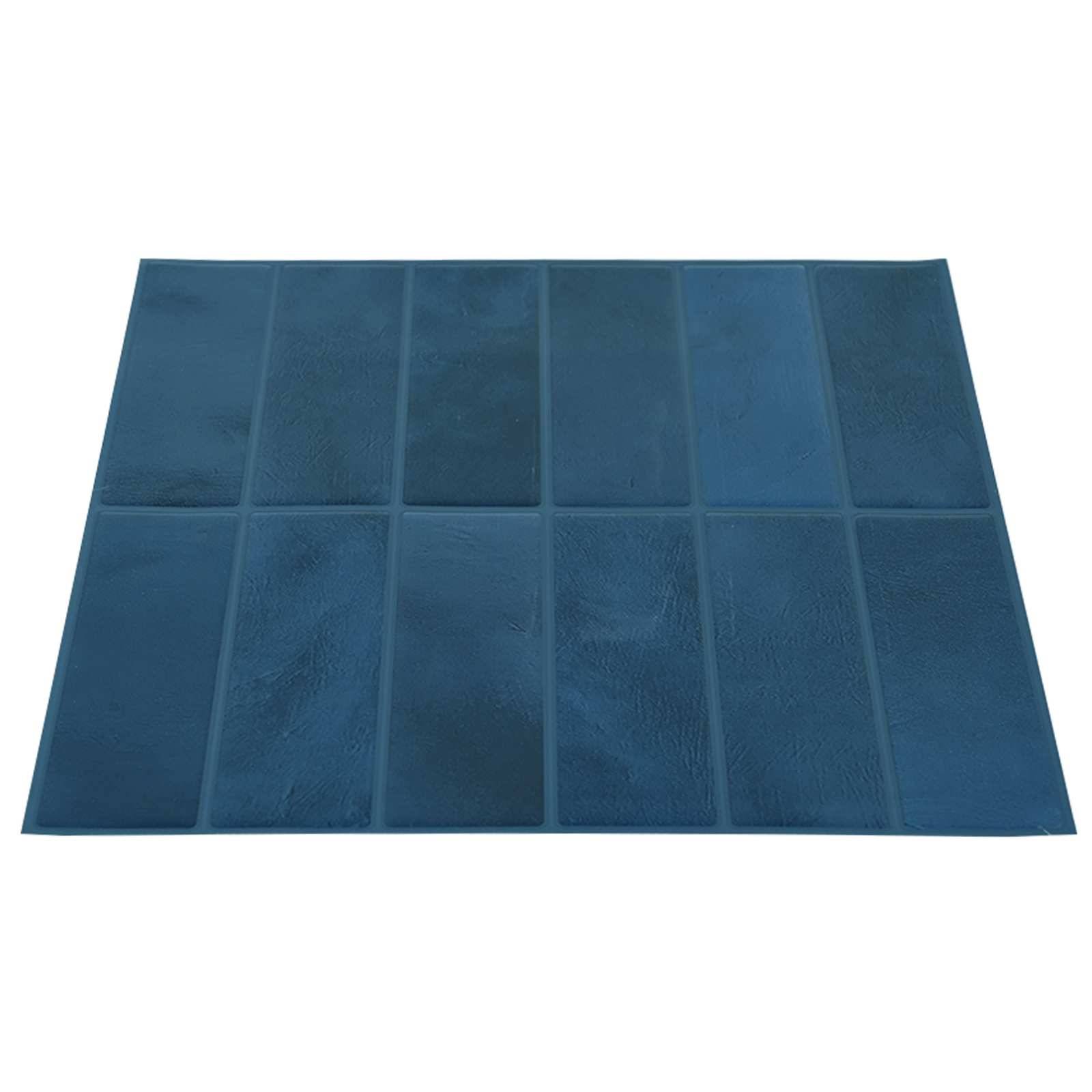 vidaXL Rechteckige Fliese 10 pcs Blau 29 x 23 x 0,08 cm