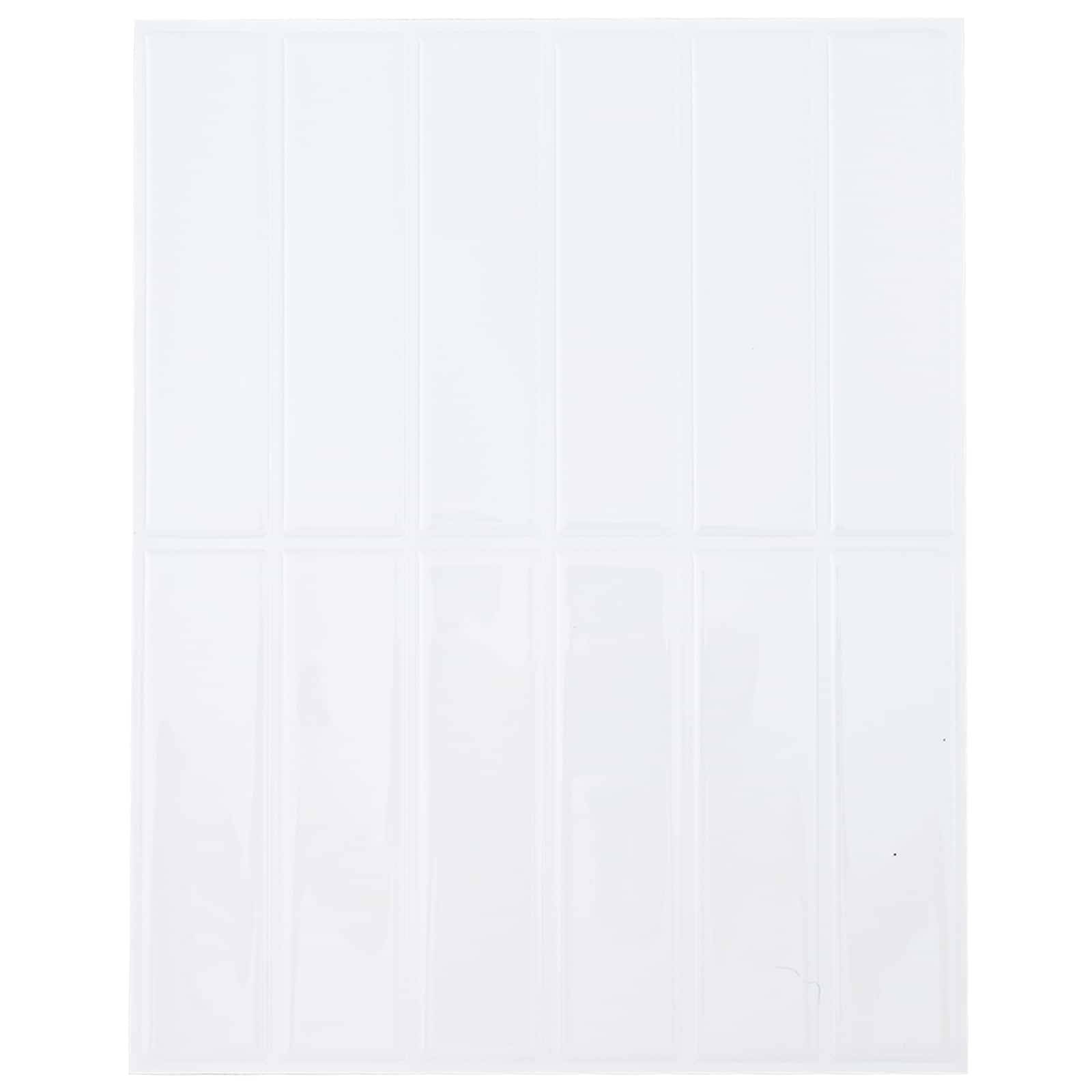 vidaXL Rechteckige Fliese 10 pcs Weiß 29 x 23 x 0,08 cm