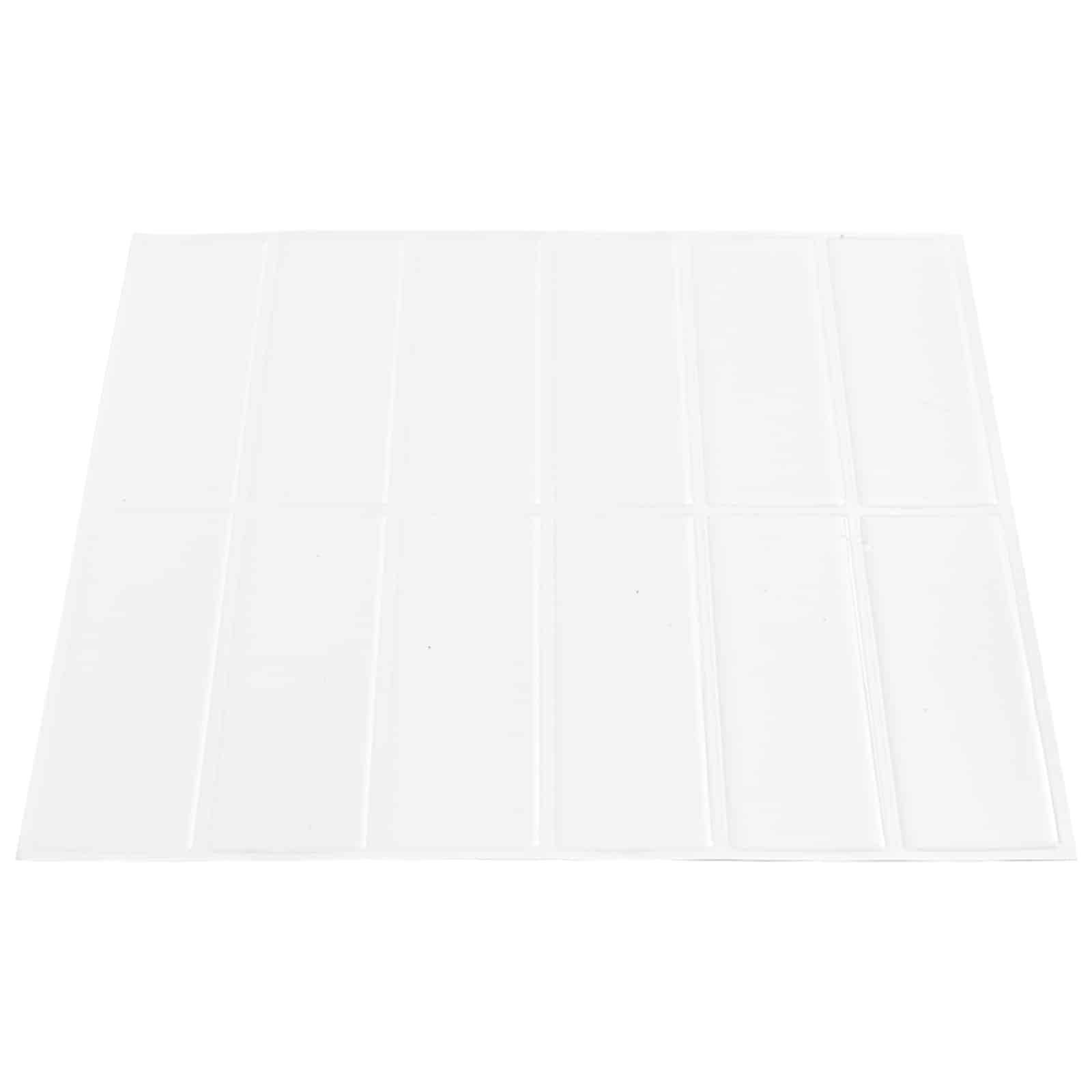 vidaXL Rechteckige Fliese 10 pcs Weiß 29 x 23 x 0,08 cm