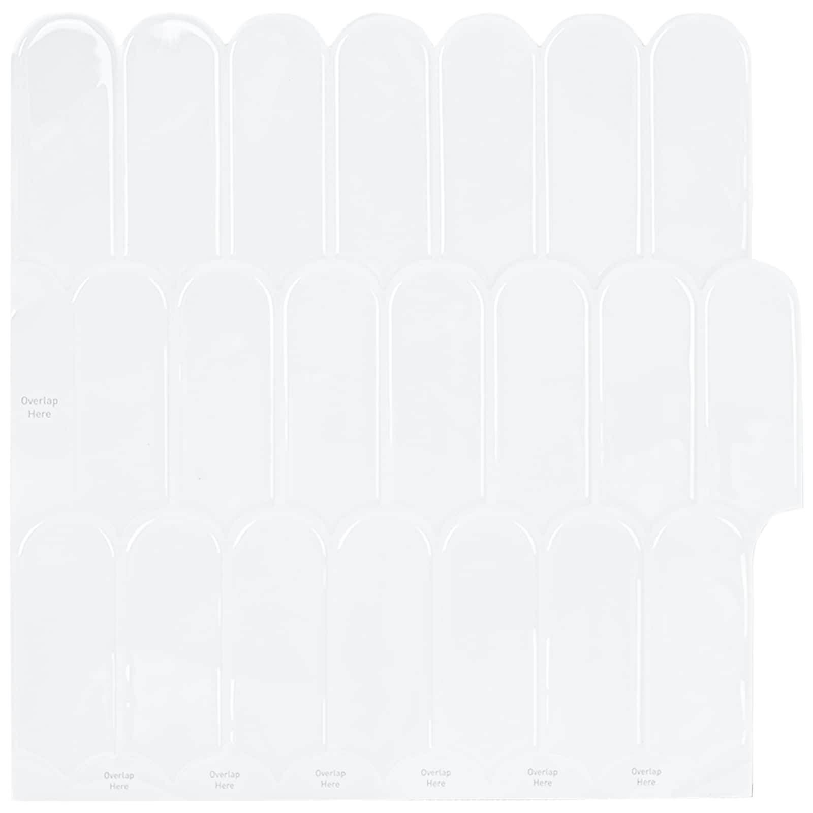 vidaXL Federfliese 10 pcs Weiß 30 x 30 cm Polyurethan und PET