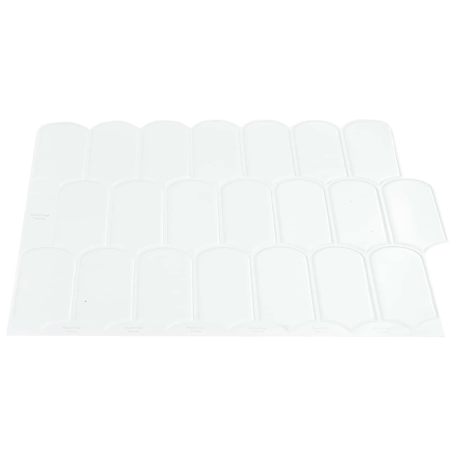 vidaXL Federfliese 10 pcs Weiß 30 x 30 cm Polyurethan und PET
