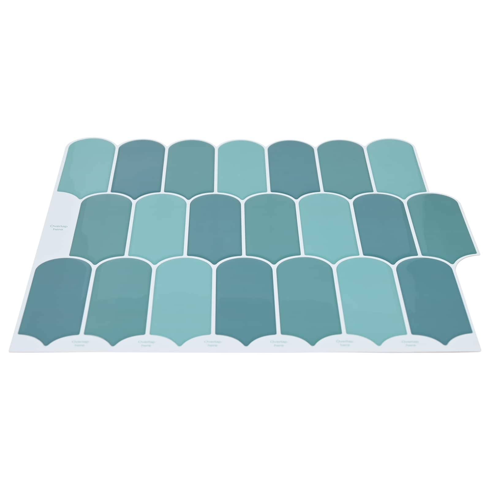 vidaXL Federfliese 10 pcs Blau 30 x 30 cm Polyurethan und PET