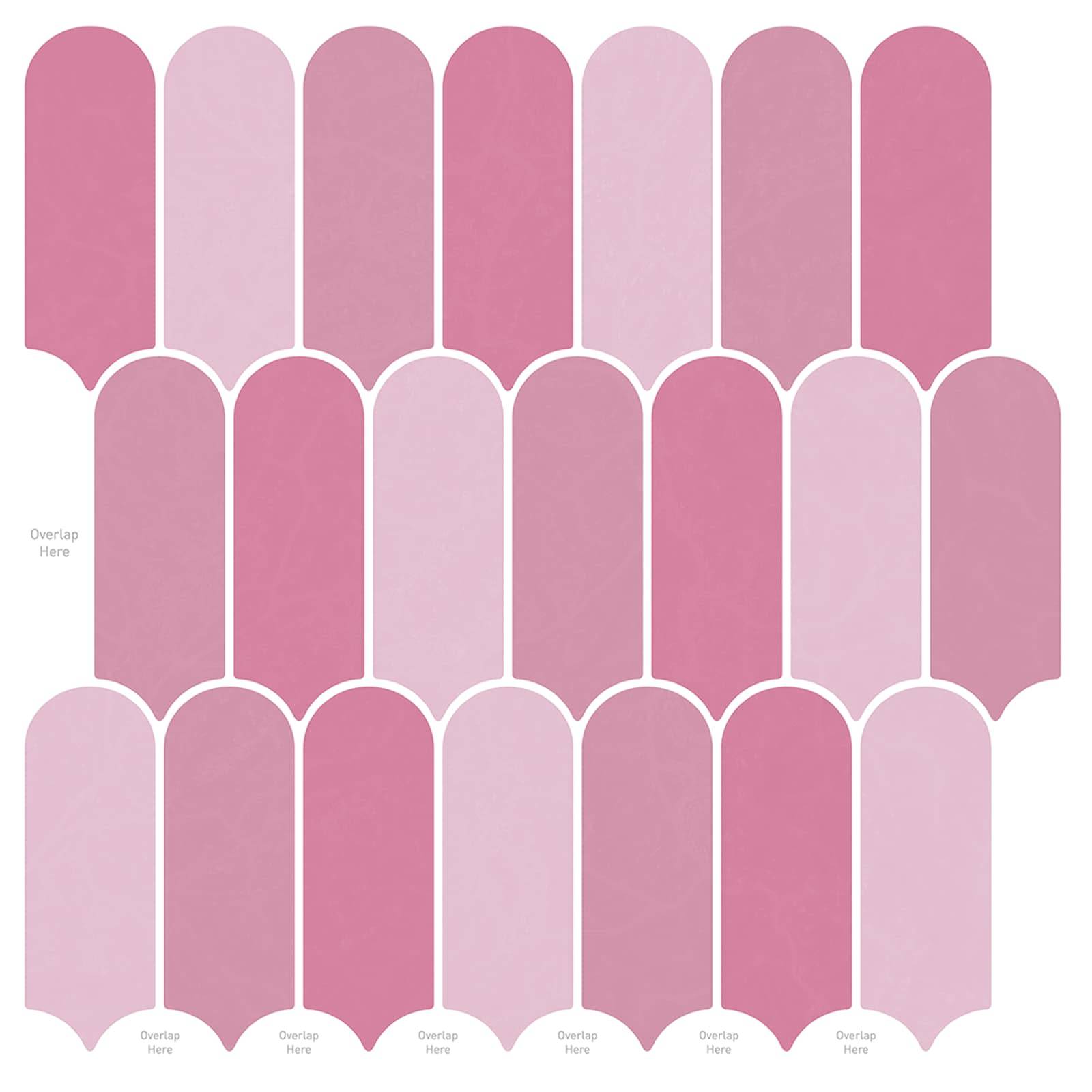 vidaXL Federfliese 10 pcs Rosa 30 x 30 cm Polyurethan und PET