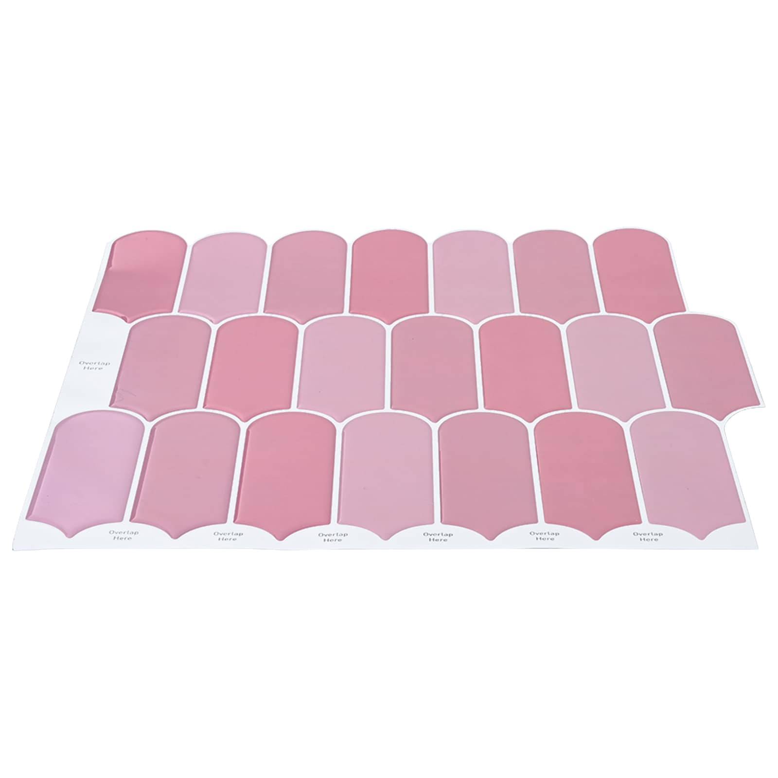 vidaXL Federfliese 10 pcs Rosa 30 x 30 cm Polyurethan und PET