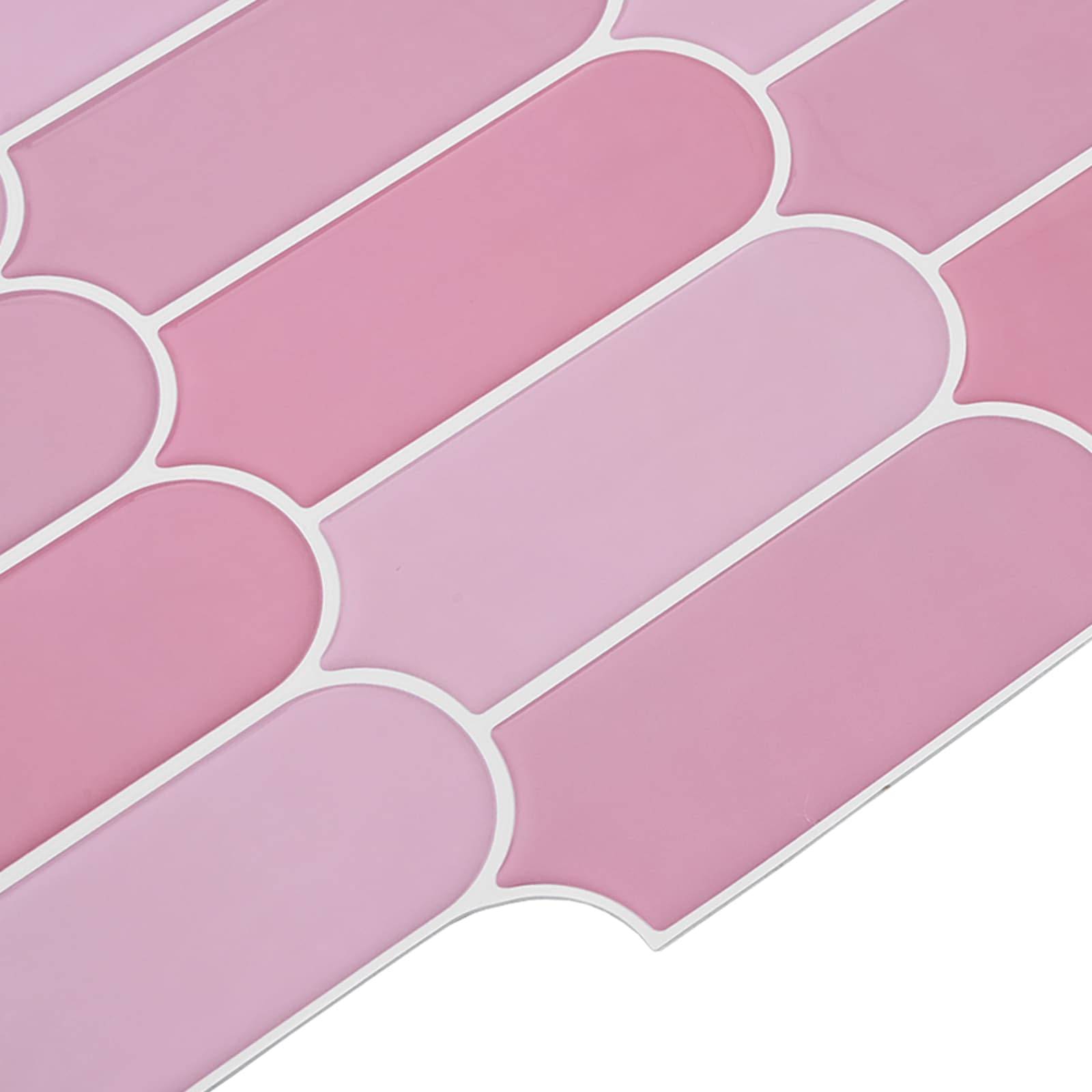 vidaXL Federfliese 10 pcs Rosa 30 x 30 cm Polyurethan und PET