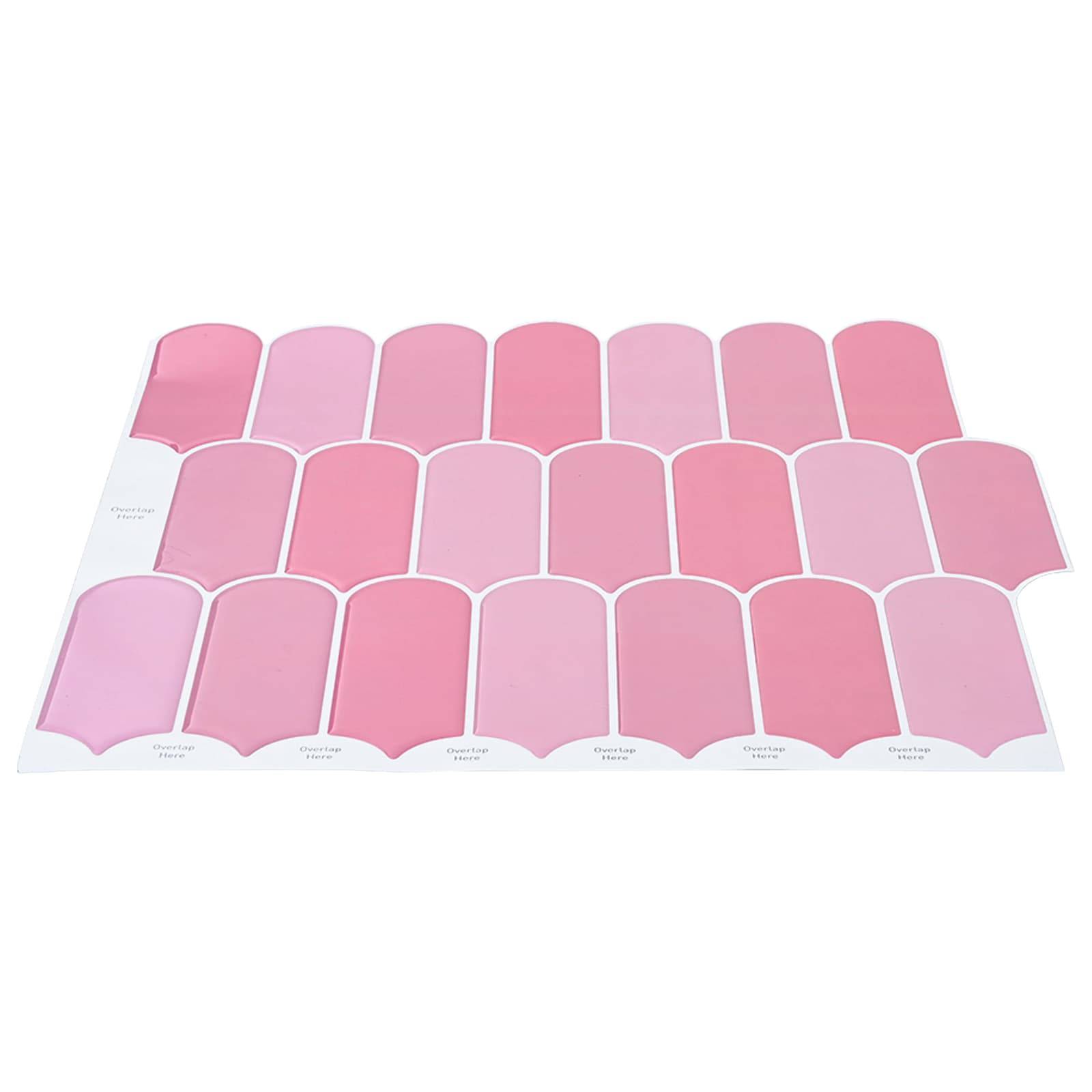 vidaXL Federfliese 20 pcs Rosa 30 x 30 cm Polyurethan und PET