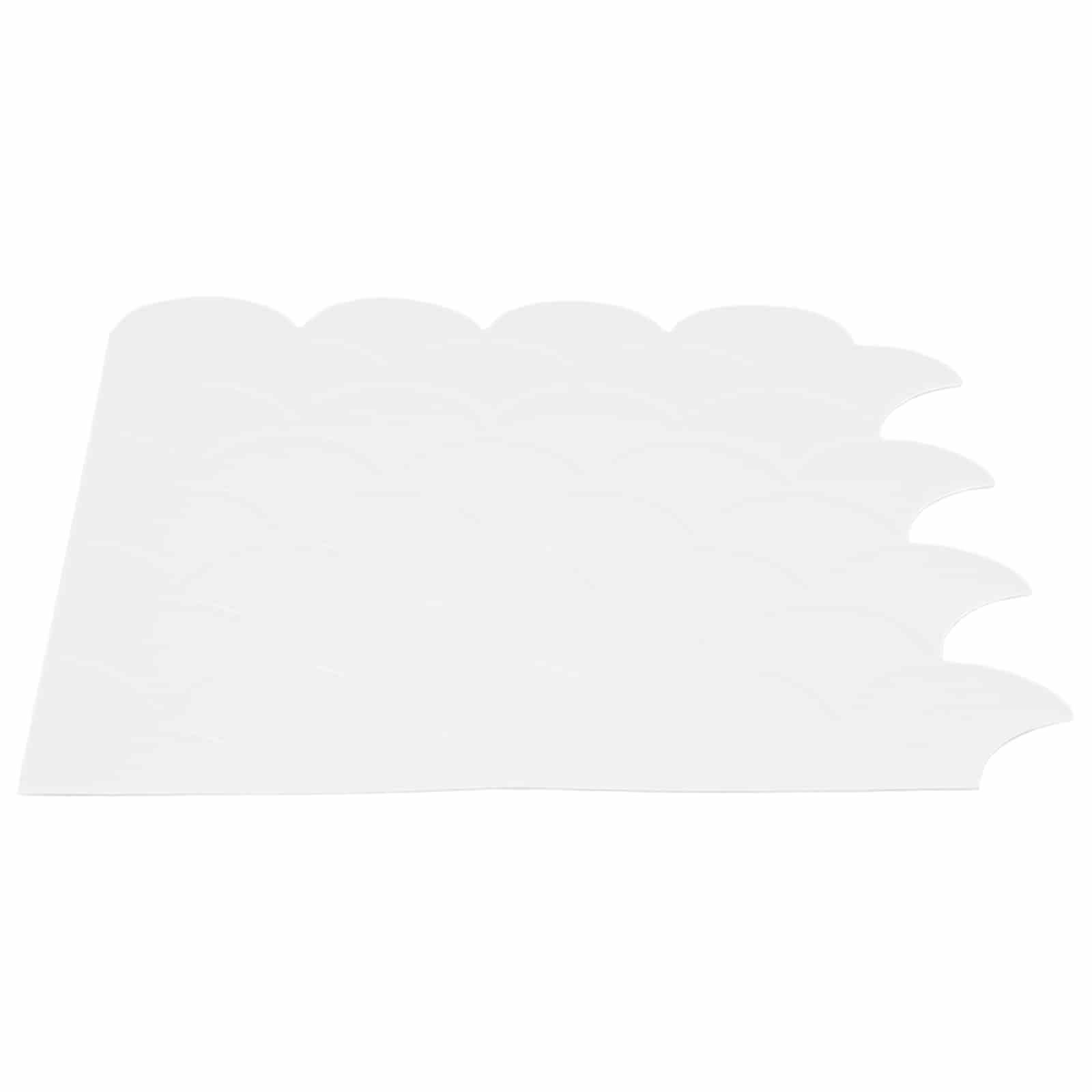 vidaXL Fischschuppen Fliese 10 pcs Weiß 30 x 30 cm Polyurethan und PET