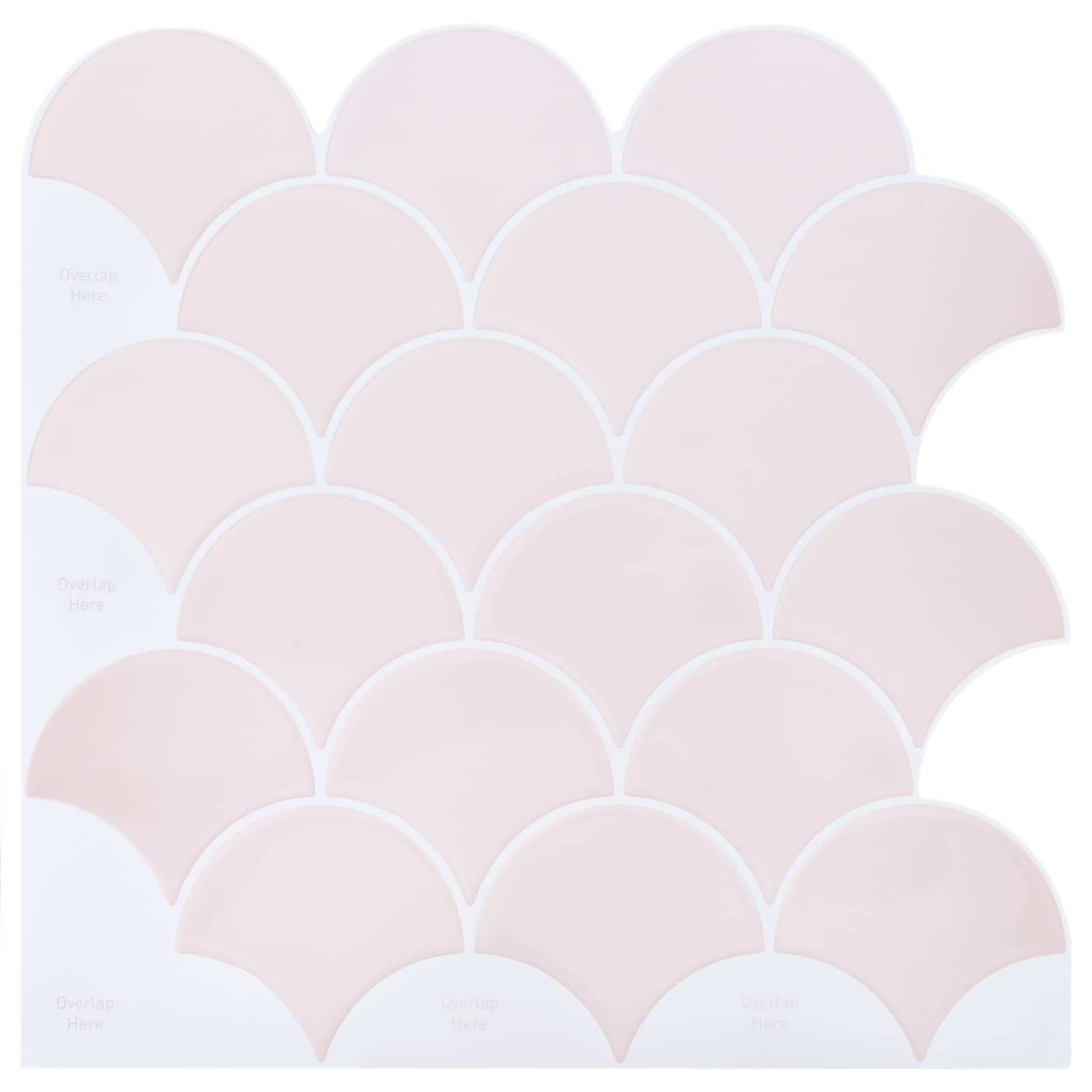 vidaXL Fischschuppen Fliese 20 pcs Hellrosa 30 x 30 cm