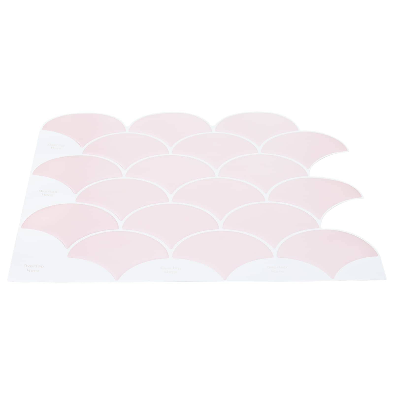 vidaXL Fischschuppen Fliese 20 pcs Hellrosa 30 x 30 cm