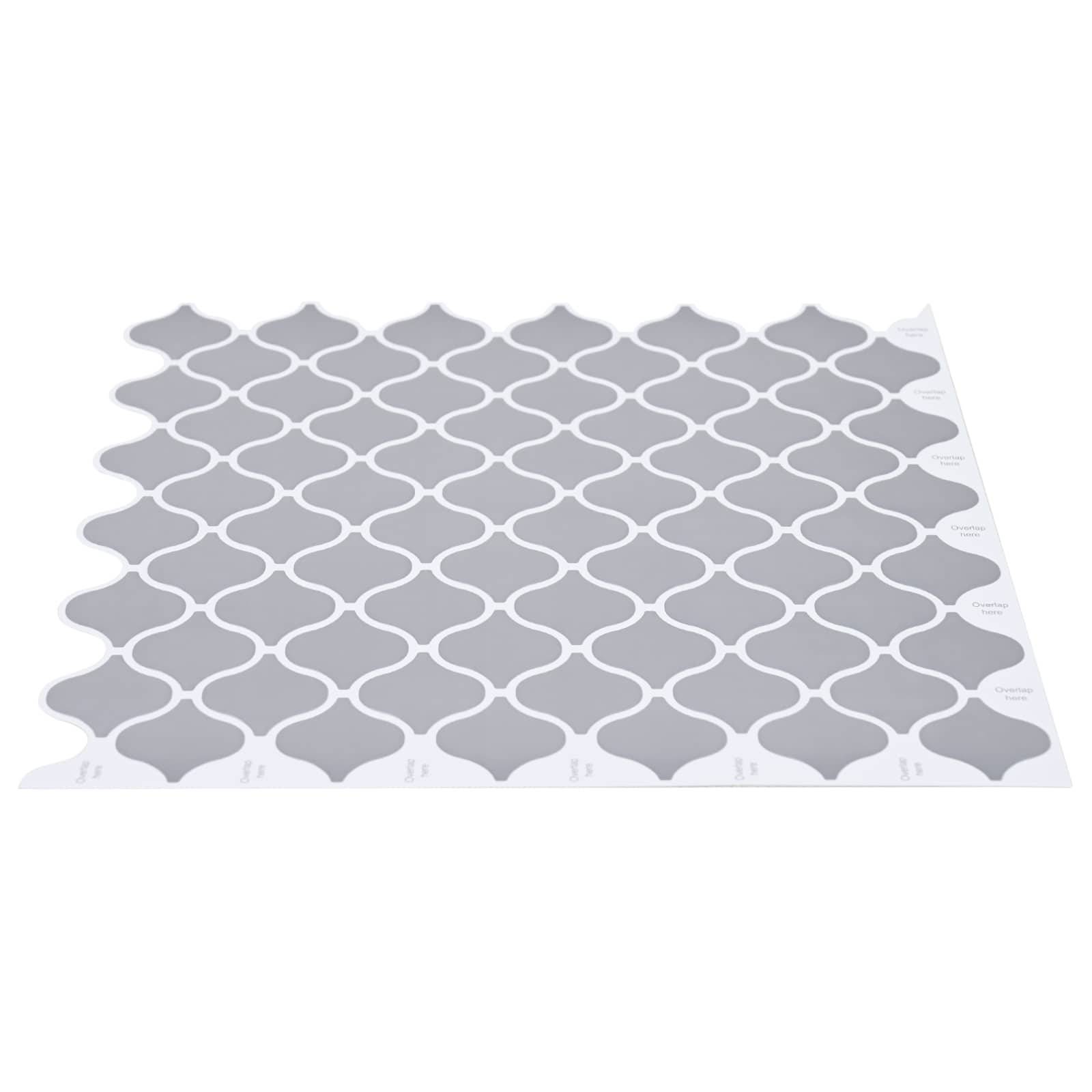 vidaXL Lanturn Fliese 10 pcs Grau 27 x 27 cm Polyurethan und PET