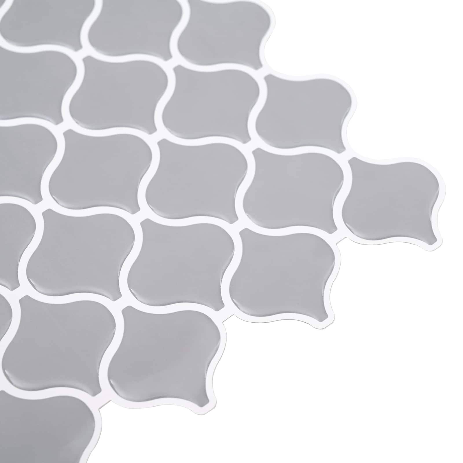 vidaXL Lanturn Fliese 10 pcs Grau 27 x 27 cm Polyurethan und PET