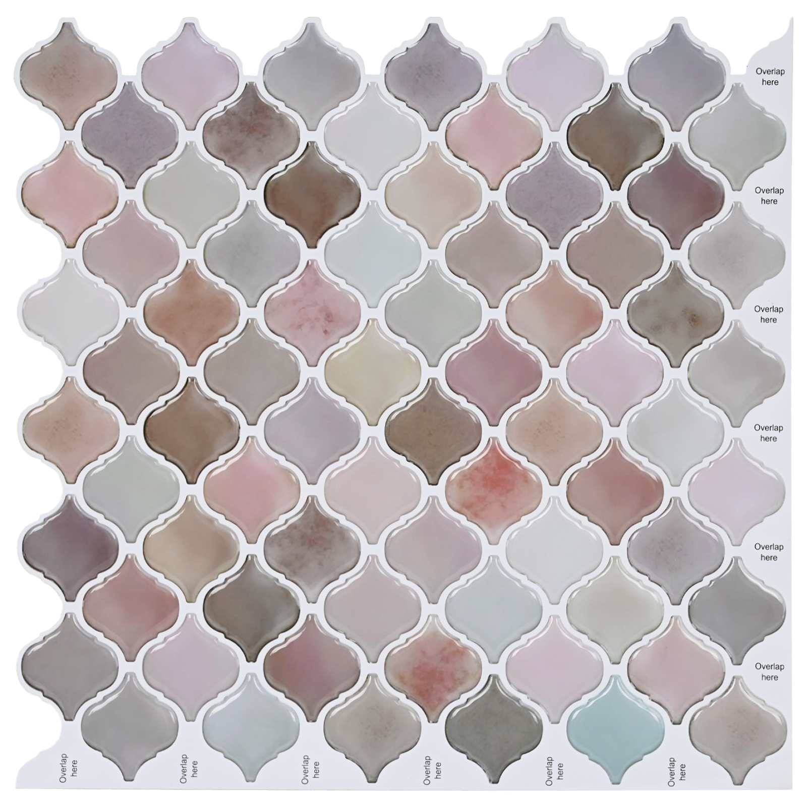vidaXL Lanturn Fliese 10 pcs Beige 27 x 27 cm Polyurethan und PET