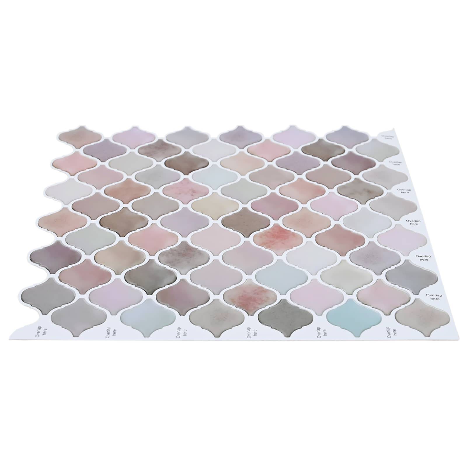 vidaXL Lanturn Fliese 10 pcs Beige 27 x 27 cm Polyurethan und PET