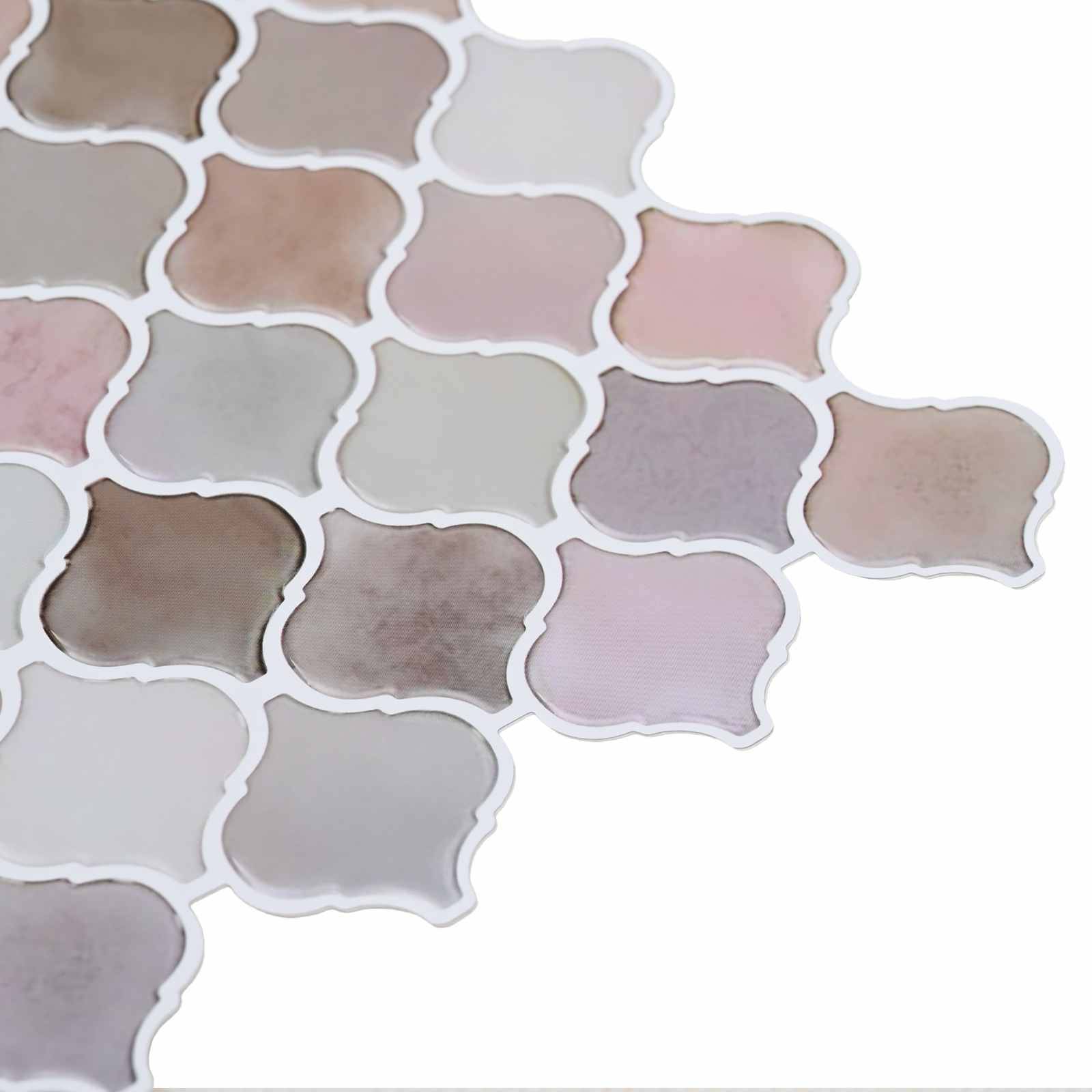 vidaXL Lanturn Fliese 10 pcs Beige 27 x 27 cm Polyurethan und PET