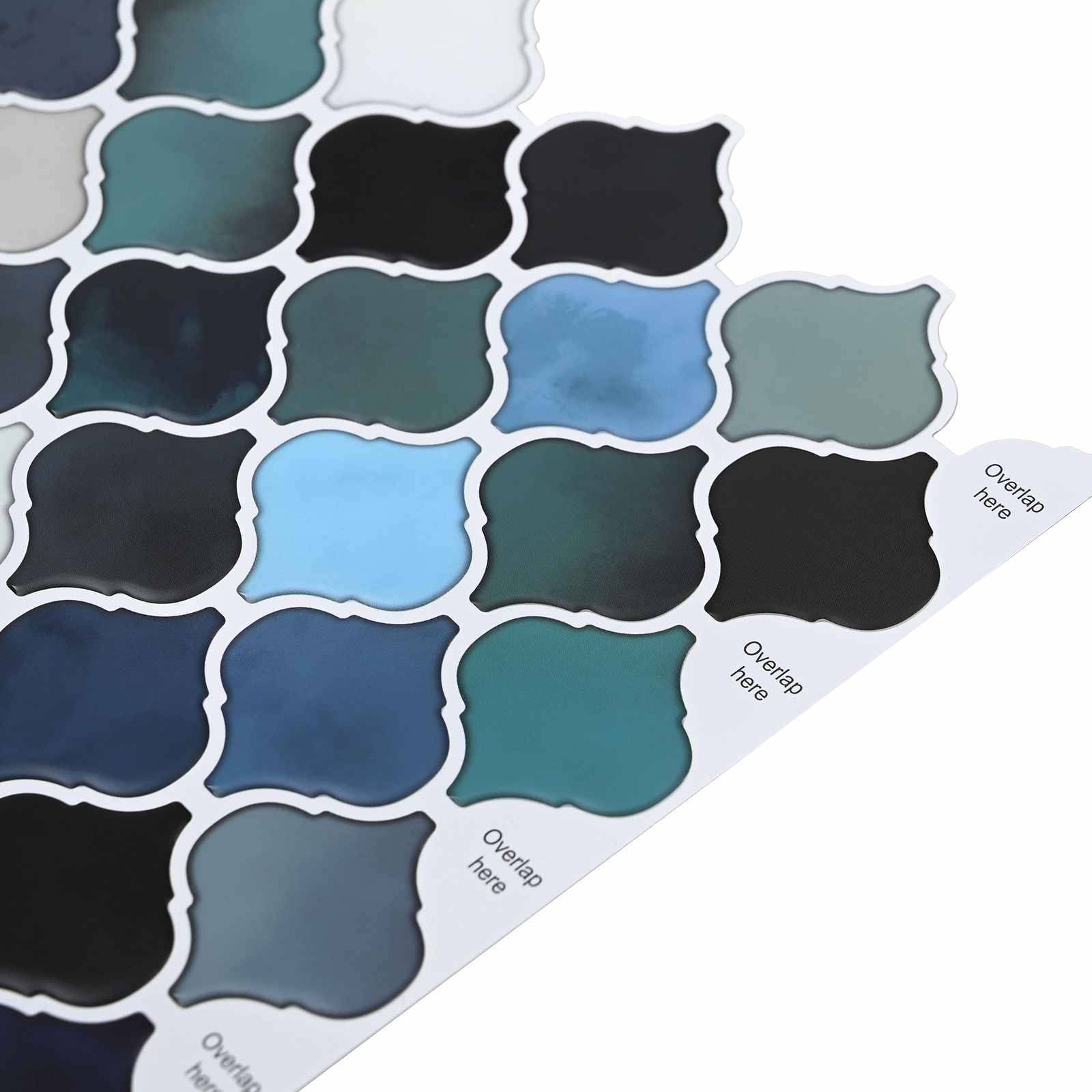 vidaXL Lanturn Fliese 20 pcs Blaugrün 27 x 27 cm Polyurethan und PET