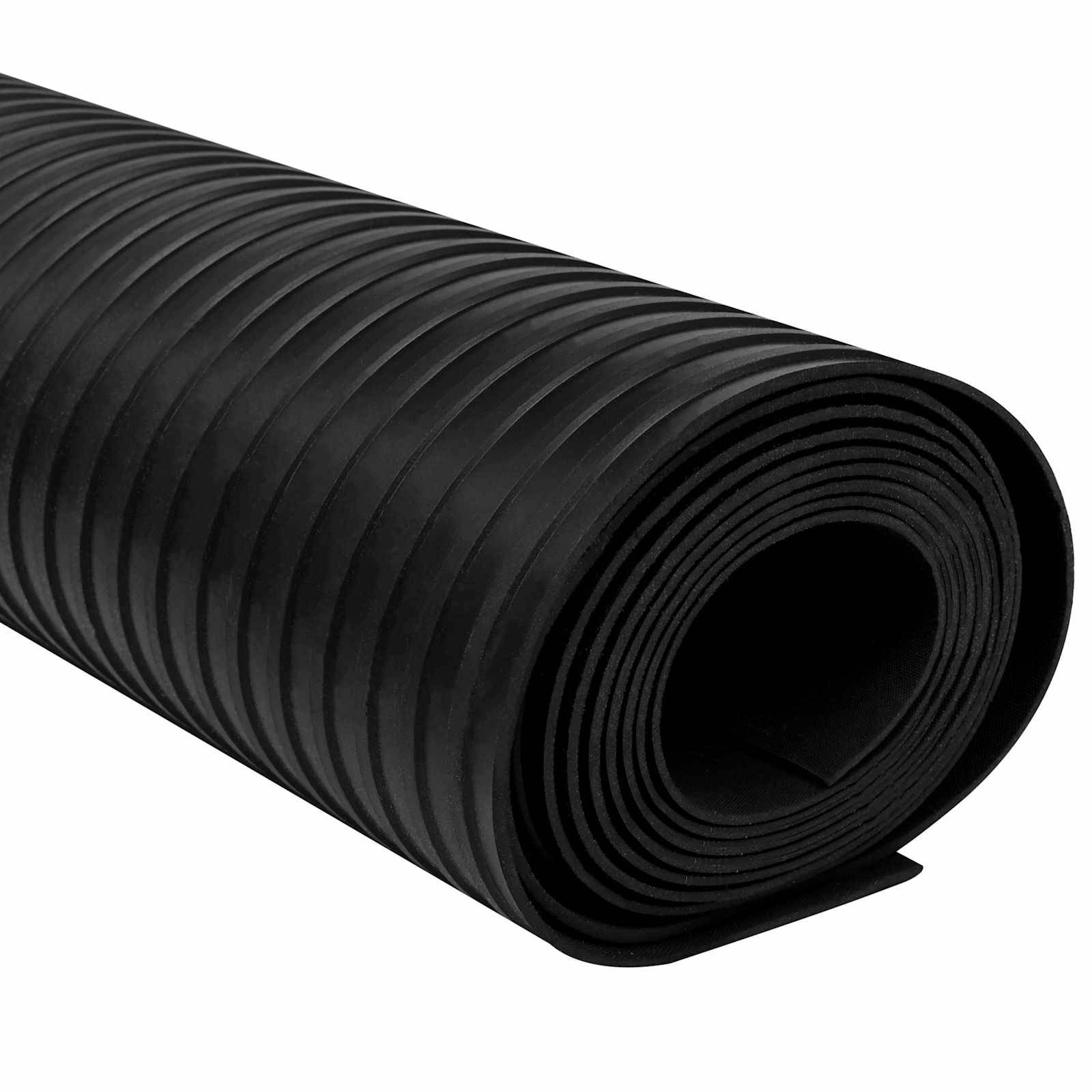 vidaXL Bodenbelag Schwarz 1,5 x 2 m Gummi