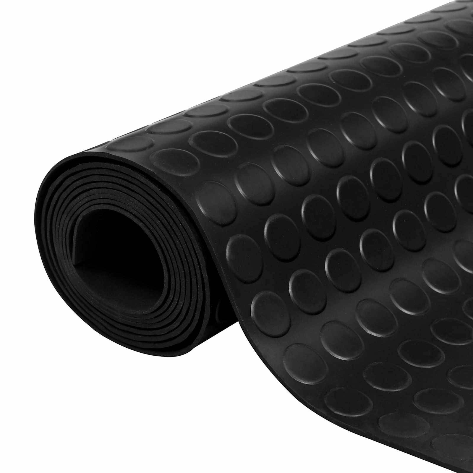vidaXL Bodenbelag Schwarz 1,5 x 2 m Gummi