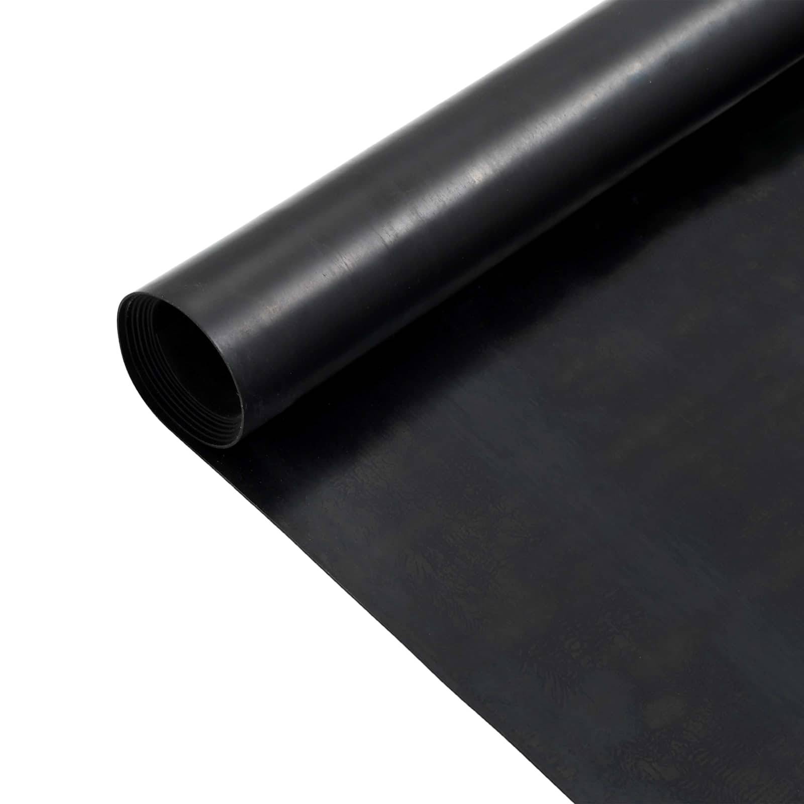 vidaXL Bodenbelag Schwarz 1,2 x 5 m Gummi