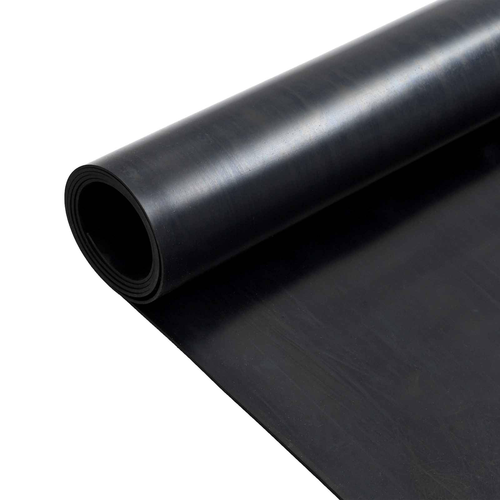 vidaXL Bodenbelag Schwarz 1,2 x 2 m Gummi