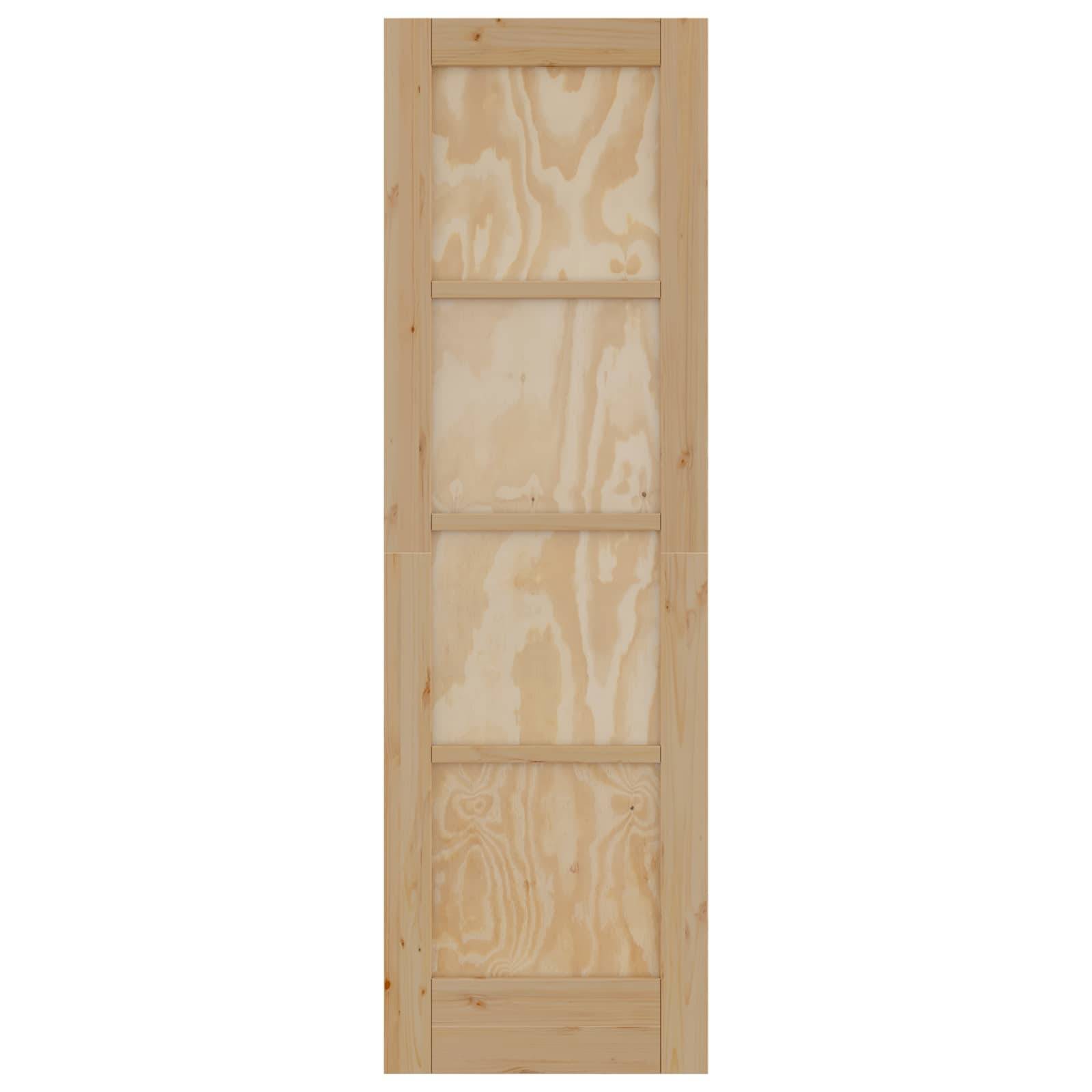 vidaXL Interior Tür Natur 61 x 198,5 cm Sperrholz